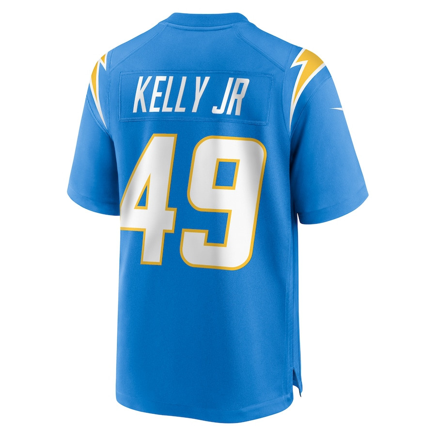 John Kelly Jr. 49 Los Angeles Chargers Team Game Powder Blue NFL Jersey Men's