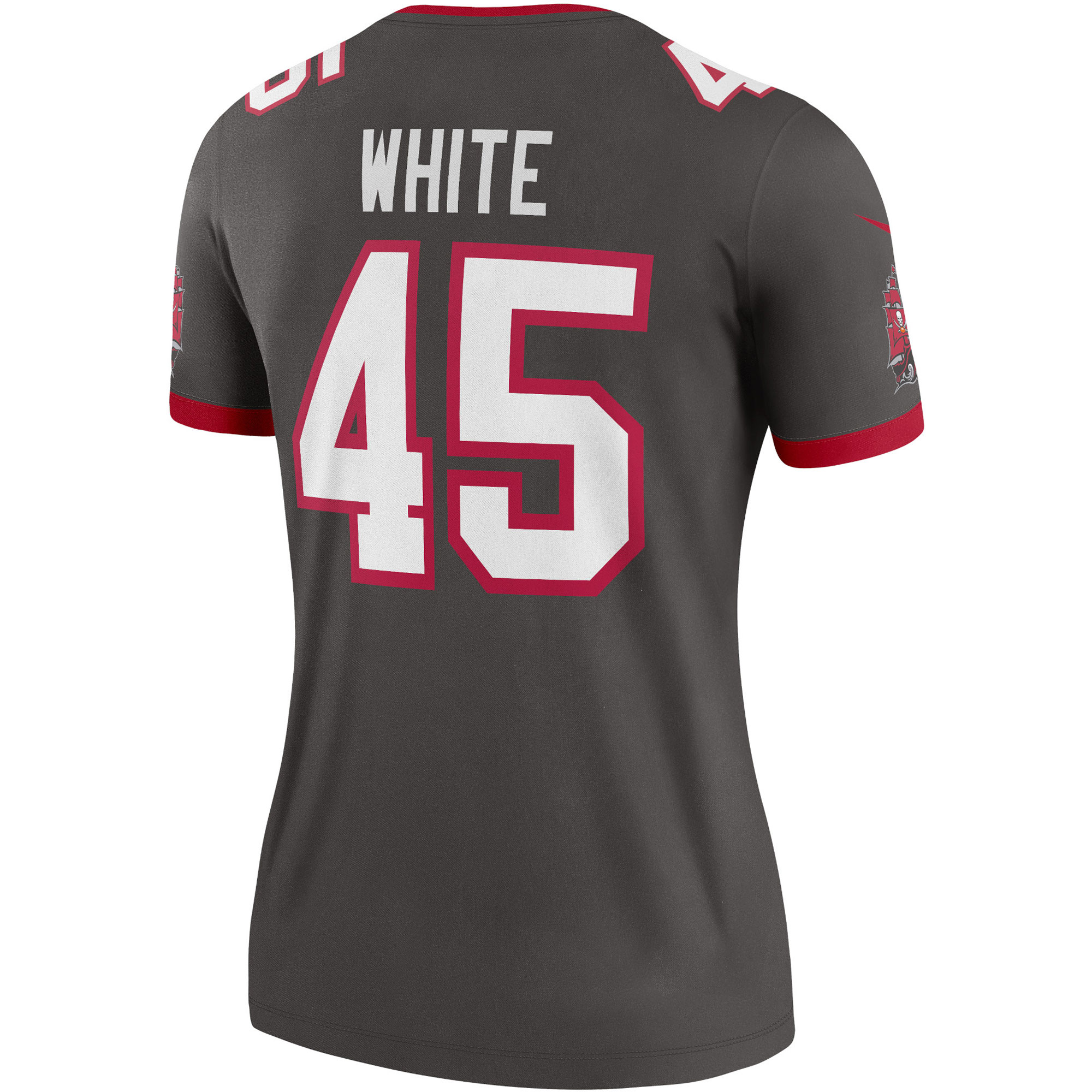 Tampa Bay Buccaneers Devin White Pewter Alternate Legend Player Performance Top NFL Jersey Women's