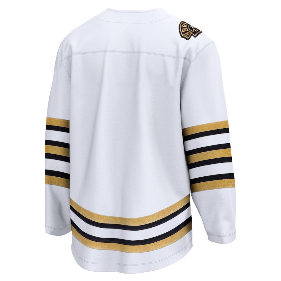 Boston Bruins 100th Anniversary Premier Breakaway White NHL Jersey Men's