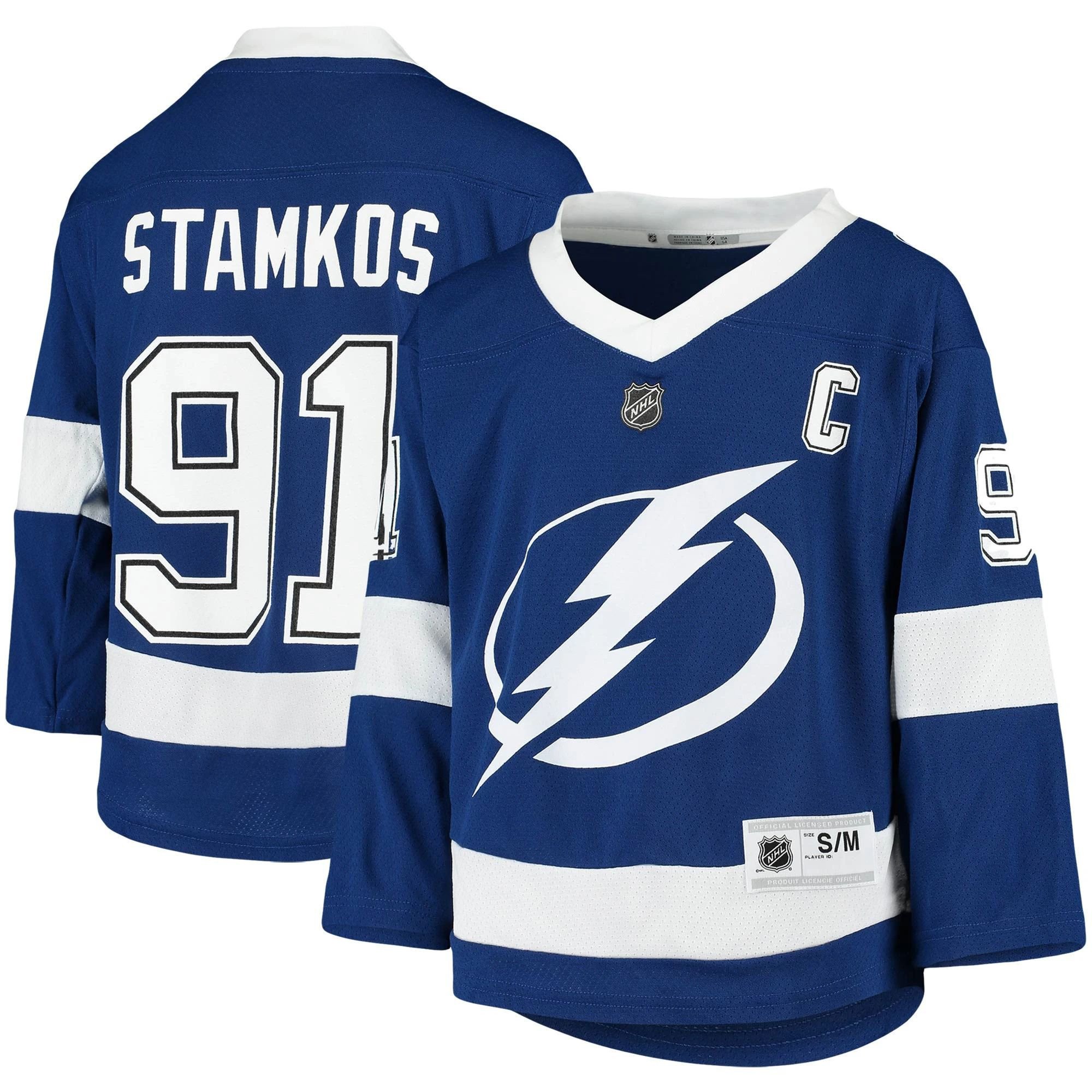 Tampa Bay Lightning Steven Stamkos Blue Home Player NHL Jersey Youth