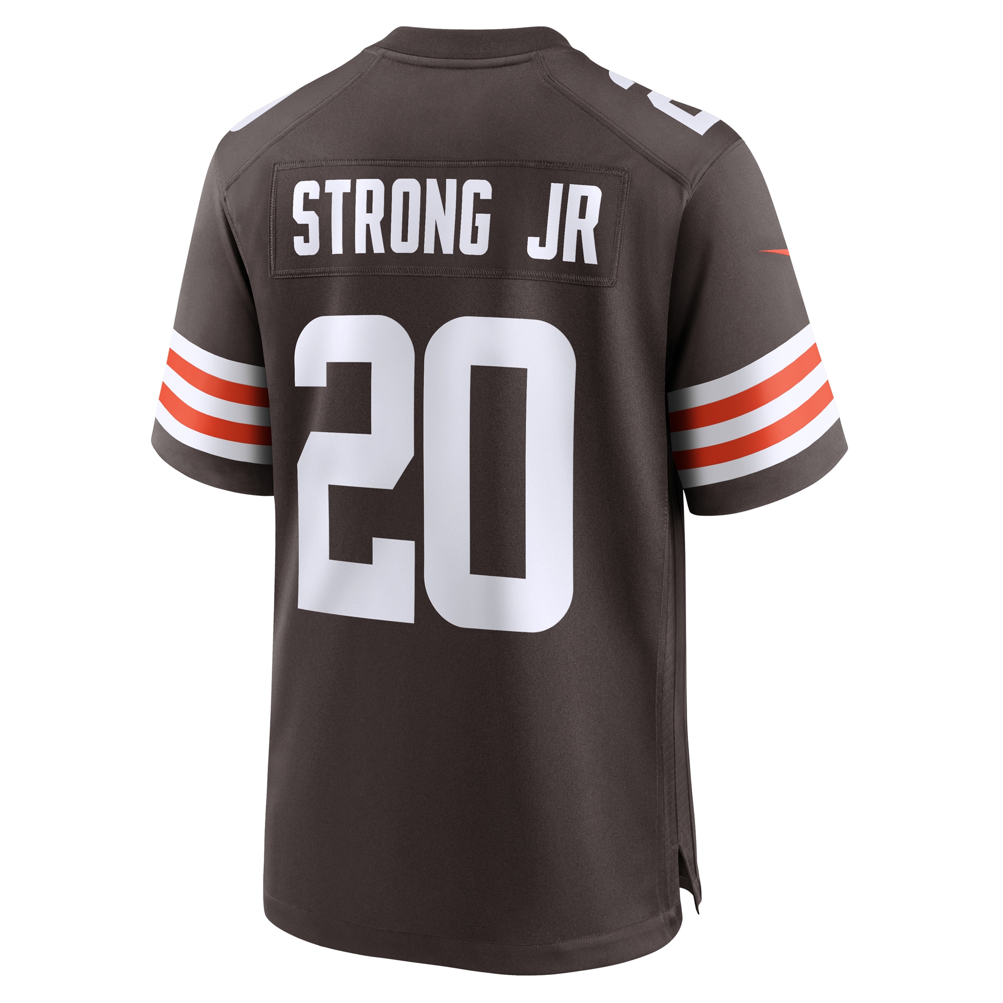 Cleveland Browns Pierre Strong Jr. Brown Team Game NFL Jersey Men's
