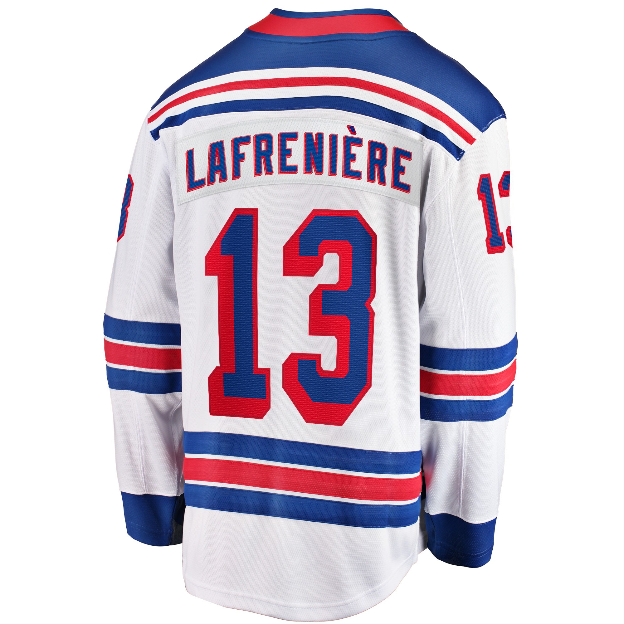 New York Rangers Alexis Lafreniere White Away Premier Breakaway Player NHL Jersey Men's