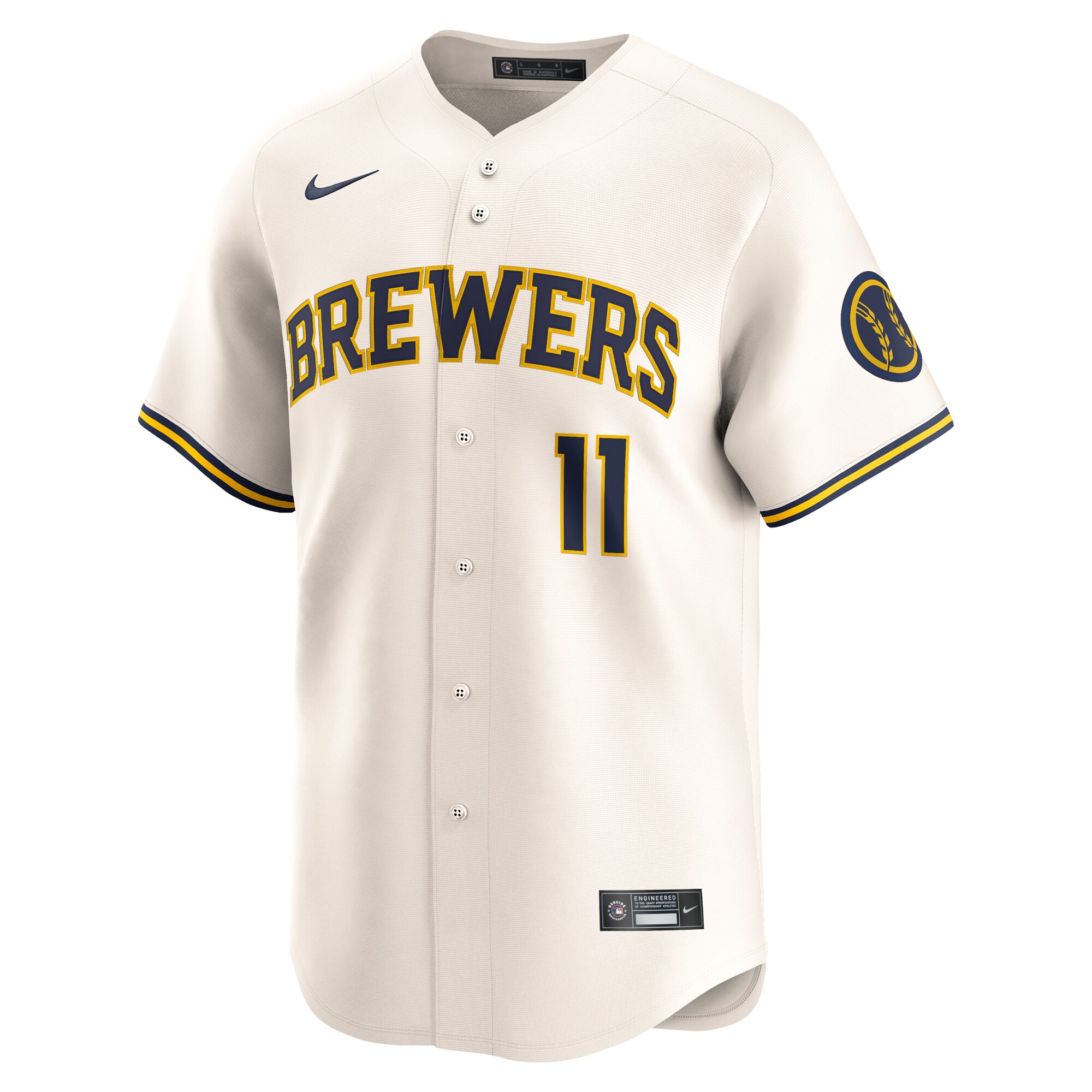 Milwaukee Brewers Jackson Chourio Cream Home Limited Player MLB Jersey Men's