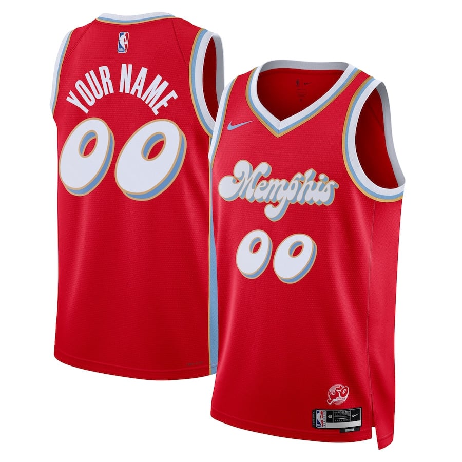 Memphis Grizzlies Unisex 2024/25 Custom Swingman City Edition Red NBA Jersey Unisex