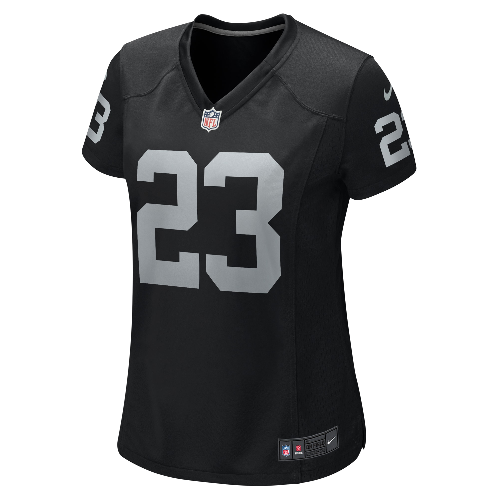 Las Vegas Raiders David Long Jr. Black Team Game NFL Jersey Women's