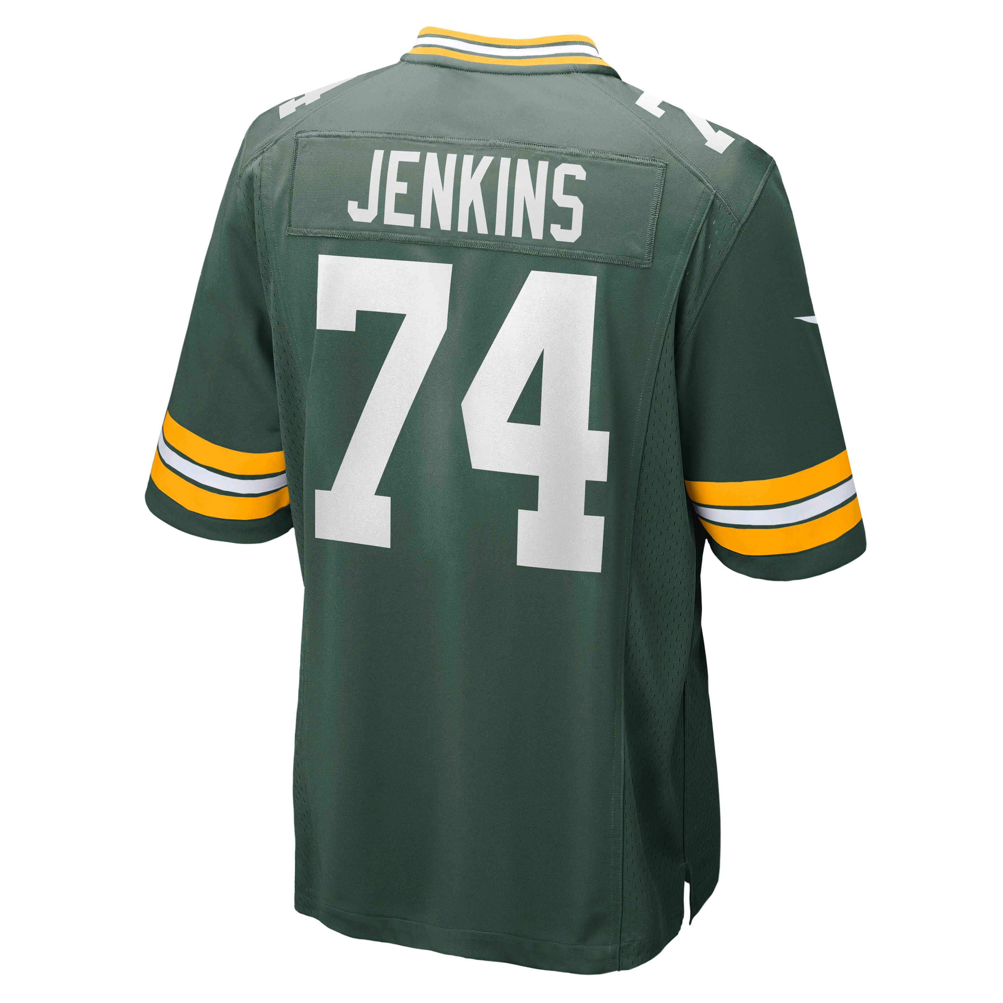 Green Bay Packers Elgton Jenkins Green Game NFL Jersey Men's