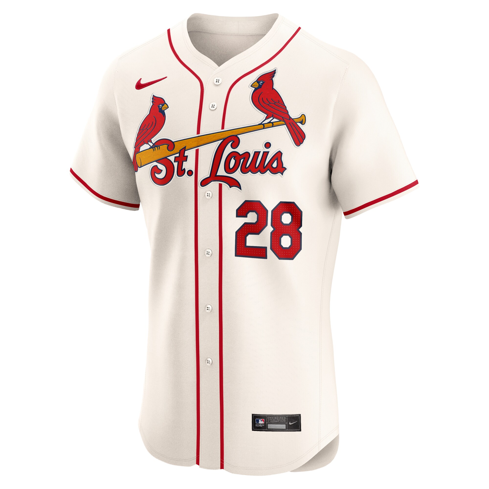 St. Louis Cardinals Nolan Arenado Cream Alternate Elite Player MLB Jersey Men's