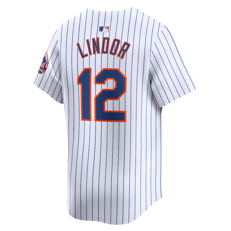 Francisco Lindor 12 New York Mets Home Limited Player White MLB Jersey Men's
