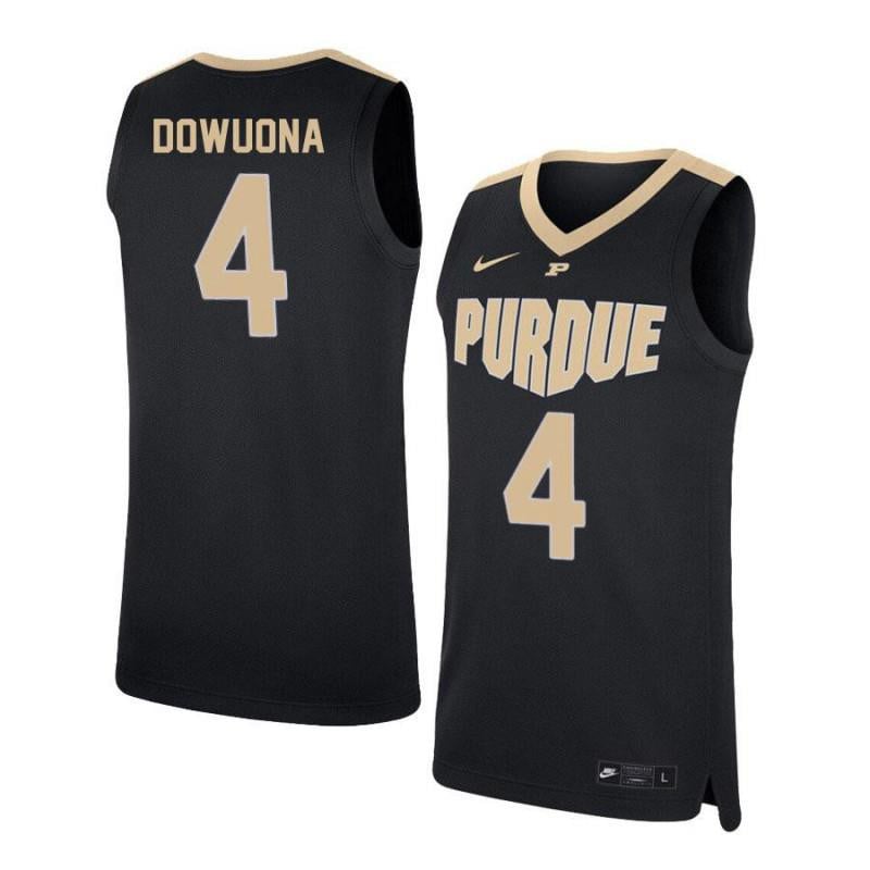 4 Emmanuel Dowuona Black Elite Purdue Boilermakers NCAA Jersey Men's