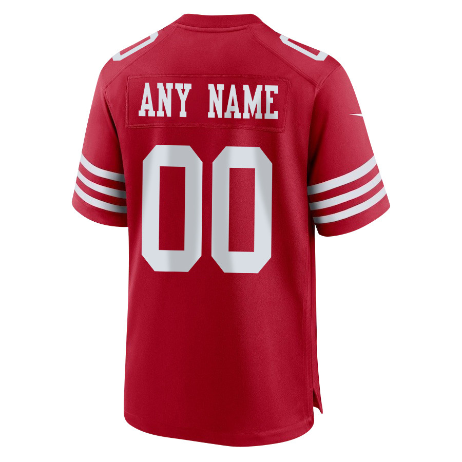 San Francisco 49ers Super Bowl LVIII Thanks For Memories Game Custom Scarlet NFL Jersey Men's