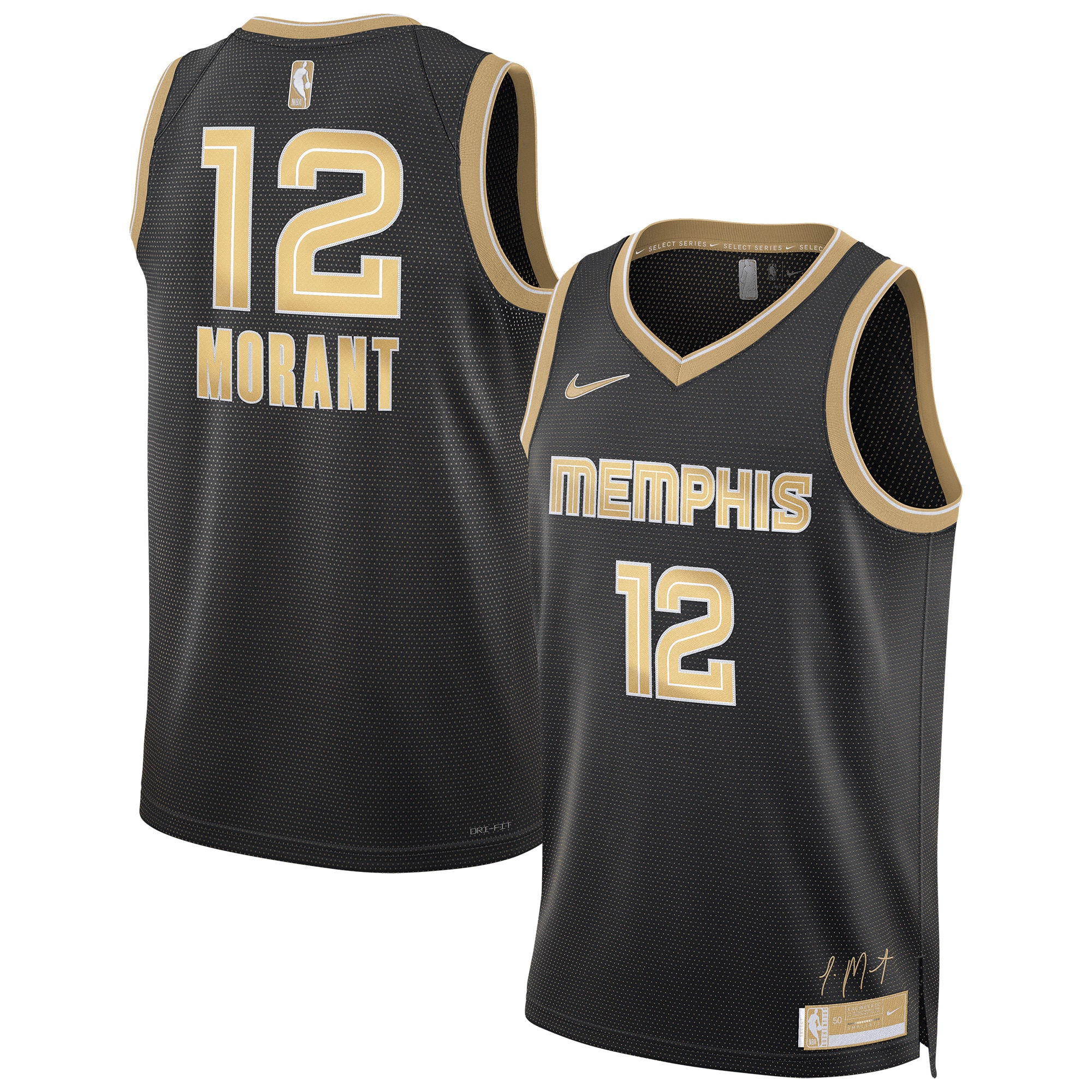 Memphis Grizzlies Select Series Swingman Ja Morant NBA Jersey Men's