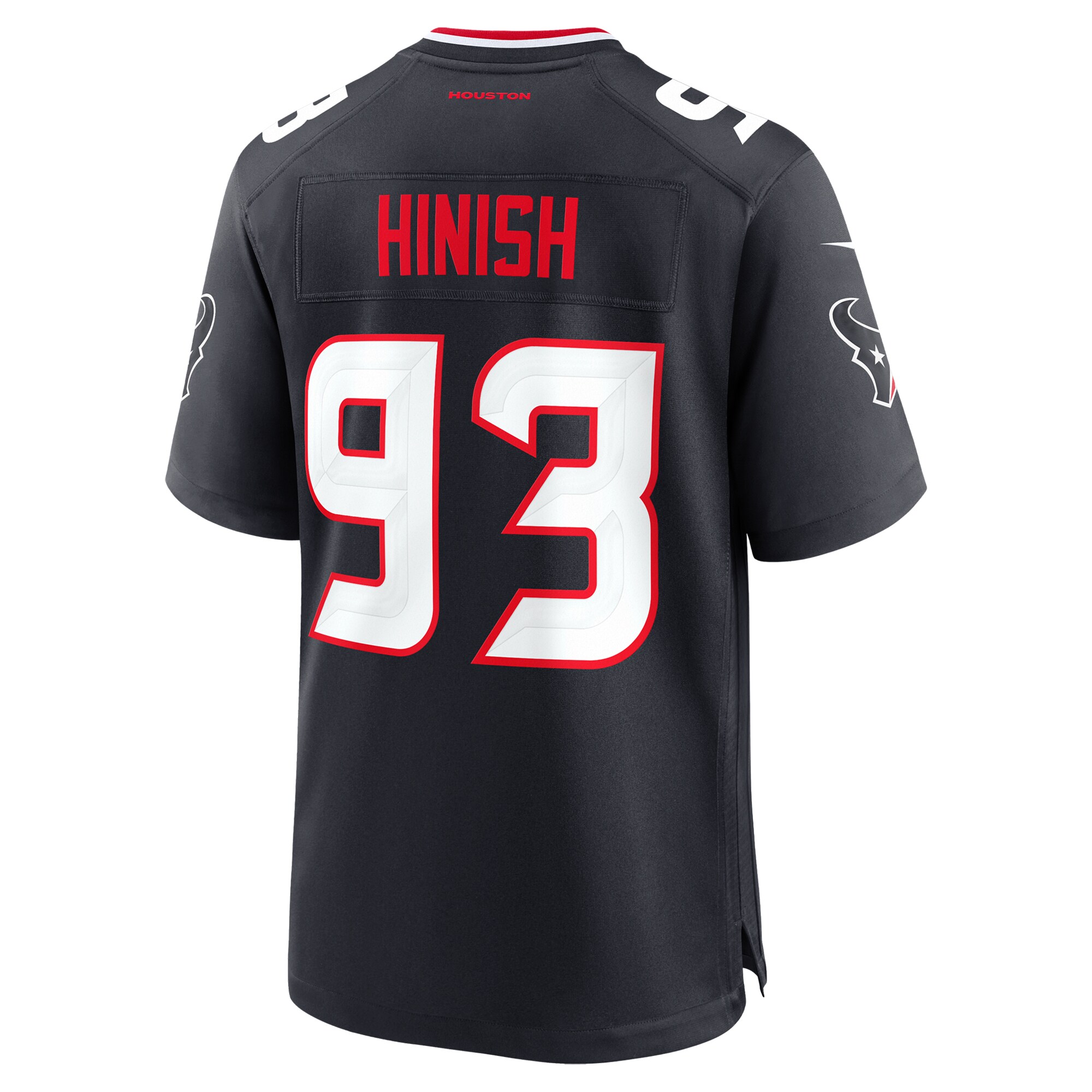 Houston Texans Kurt Hinish Navy Team Game NFL Jersey Men's