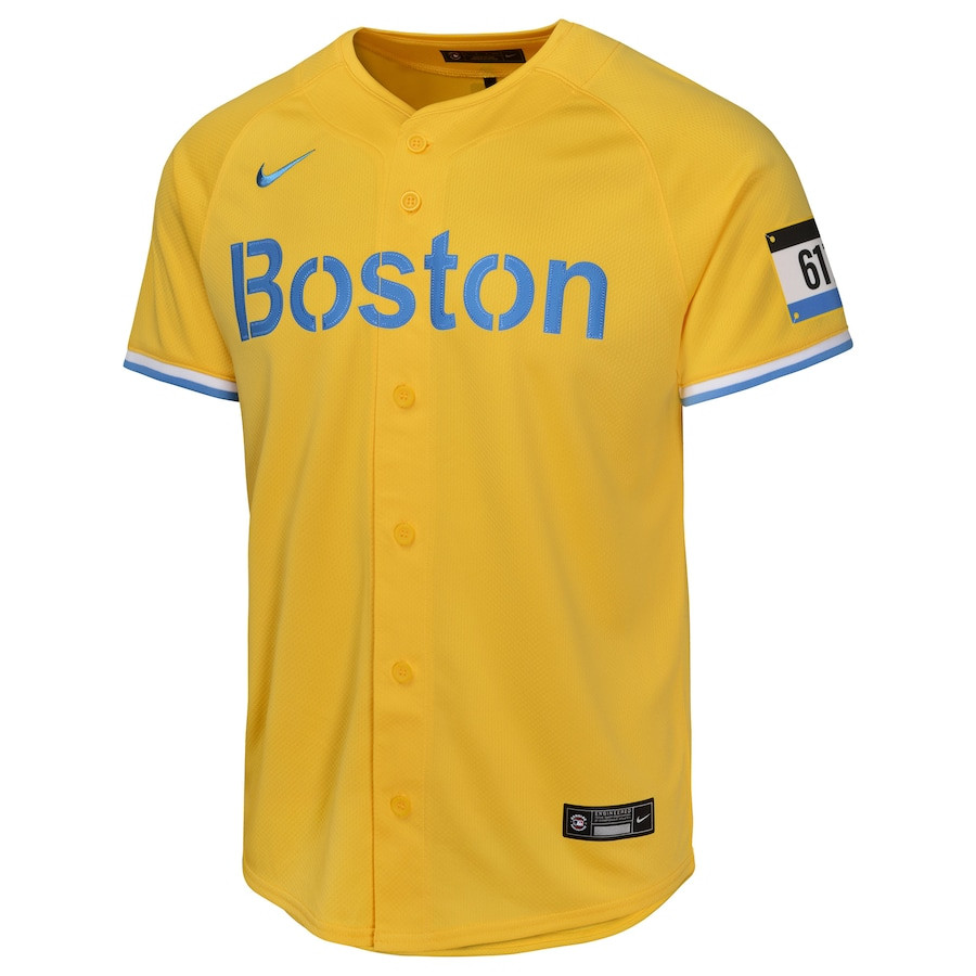 Boston Red Sox City Connect Limited Gold MLB Jersey Youth