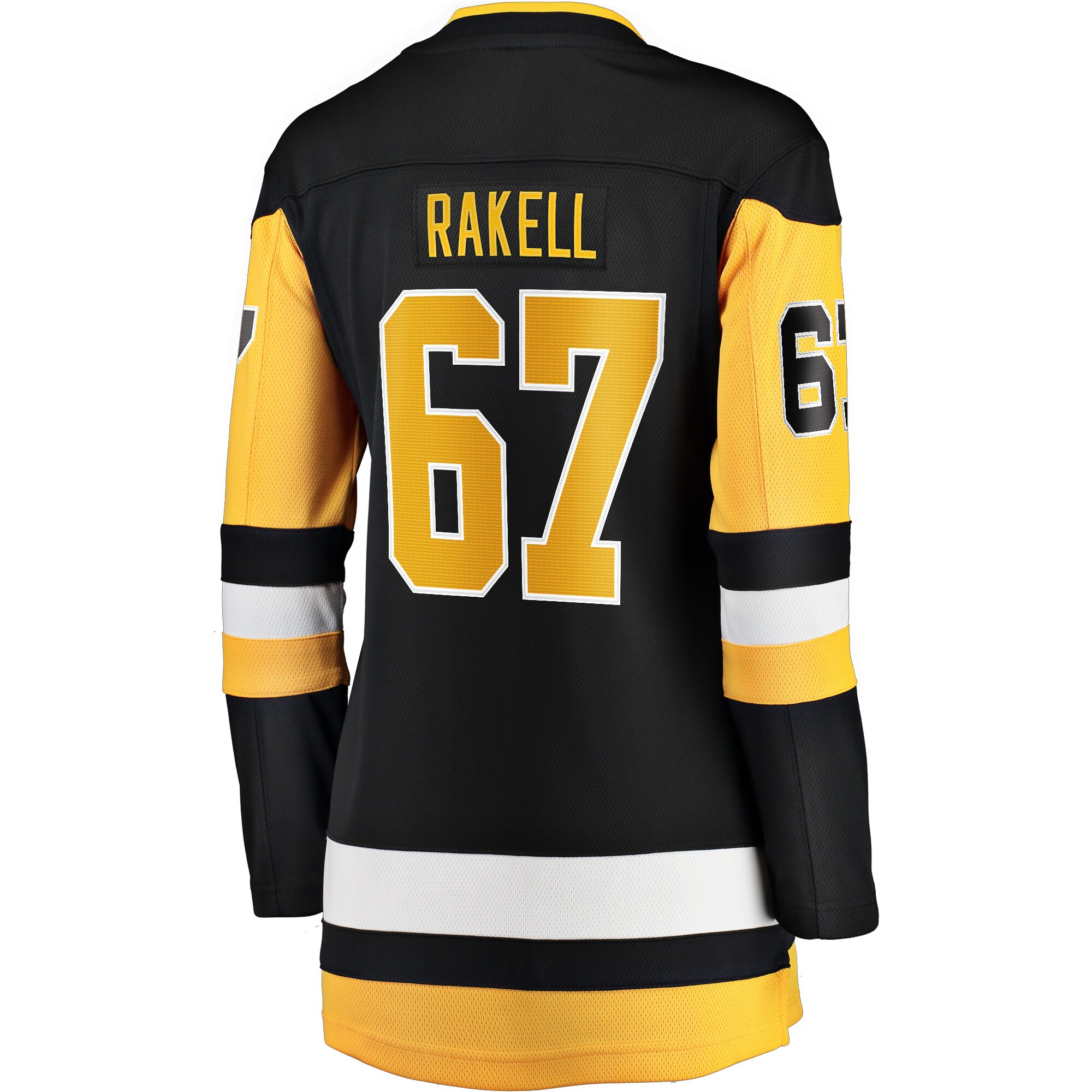 Pittsburgh Penguins Rickard Rakell Black Home Breakaway Player NHL Jersey Women's