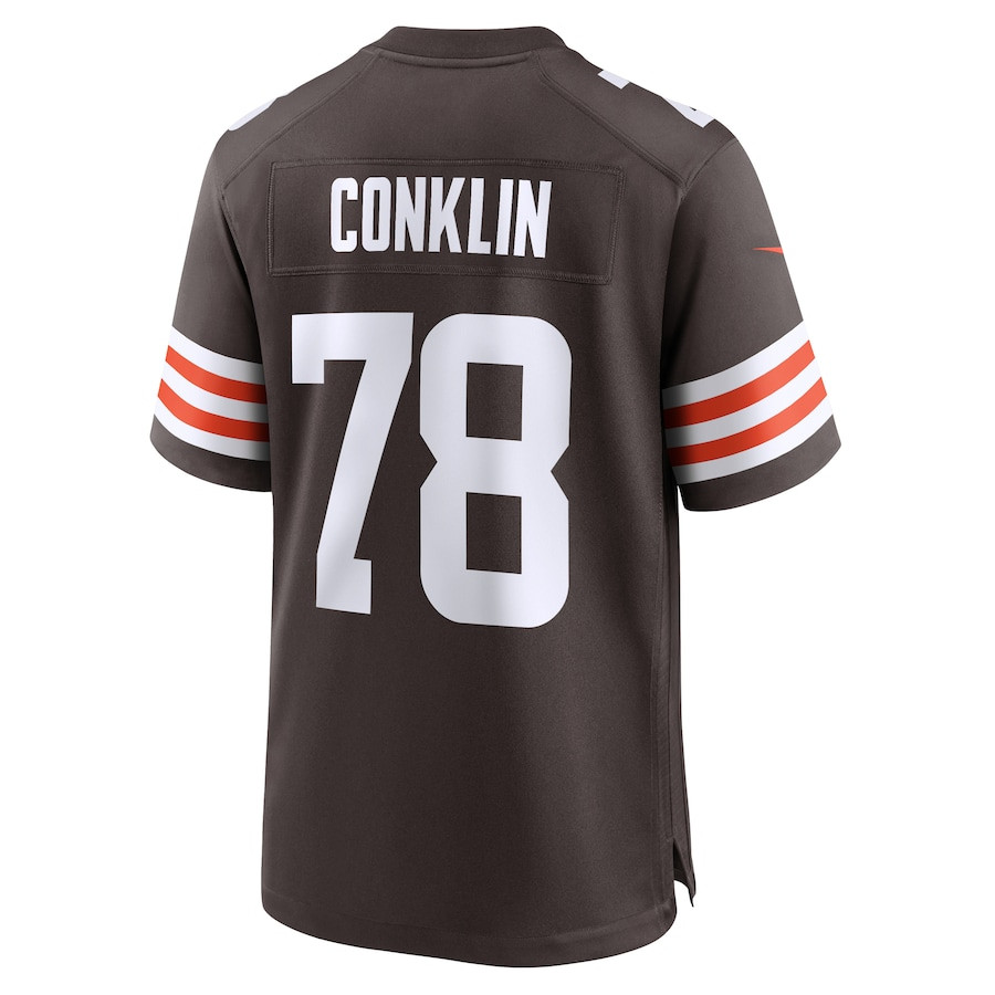 Jack Conklin 78 Cleveland Browns Team Game Brown NFL Jersey Men's