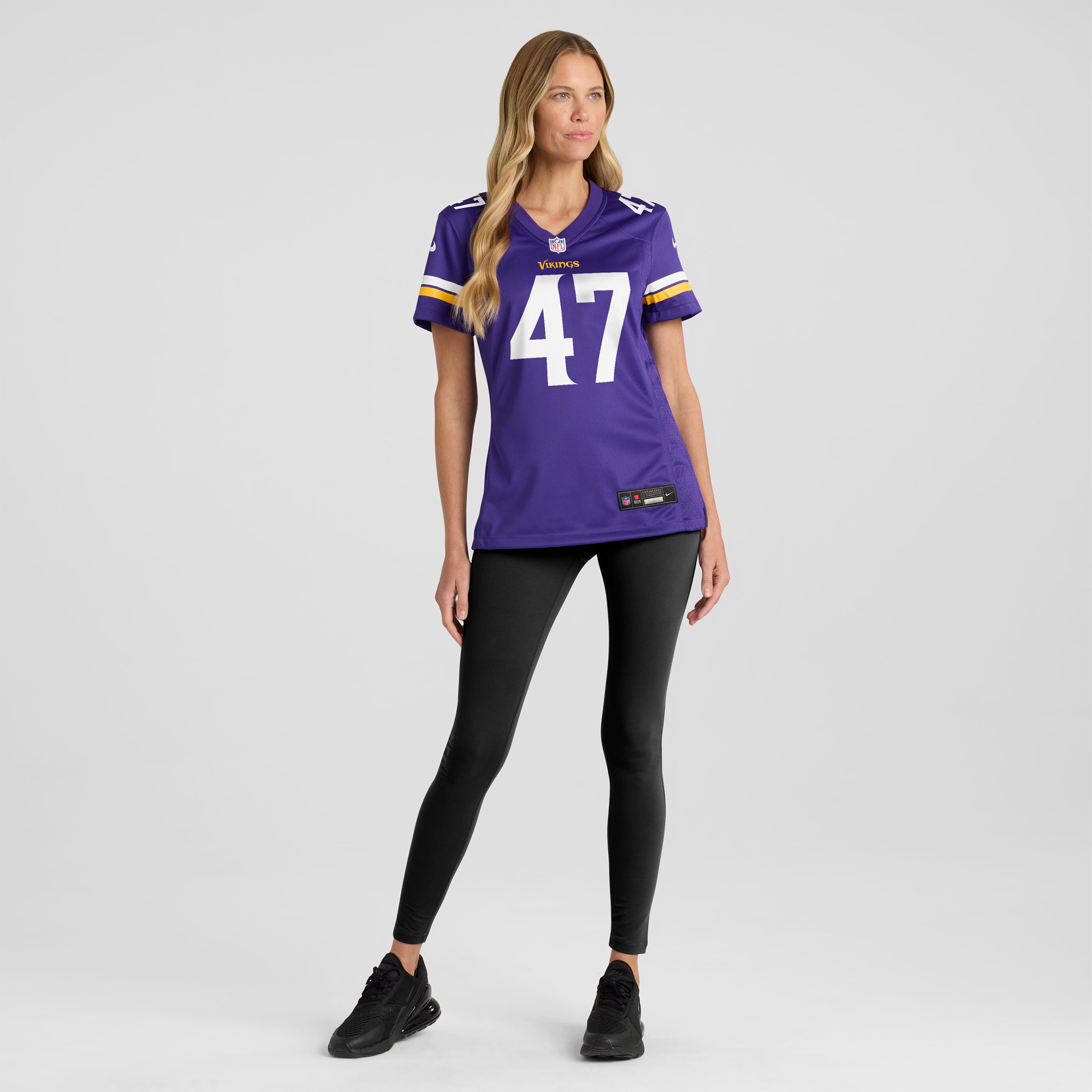 Minnesota Vikings Jake McQuaide Purple Game NFL Jersey Women's