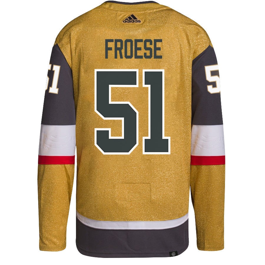 Byron Froese 51 Vegas Golden Knights Stanley Cup 2023 Final Patch Home Breakaway Gold NHL Jersey Men's