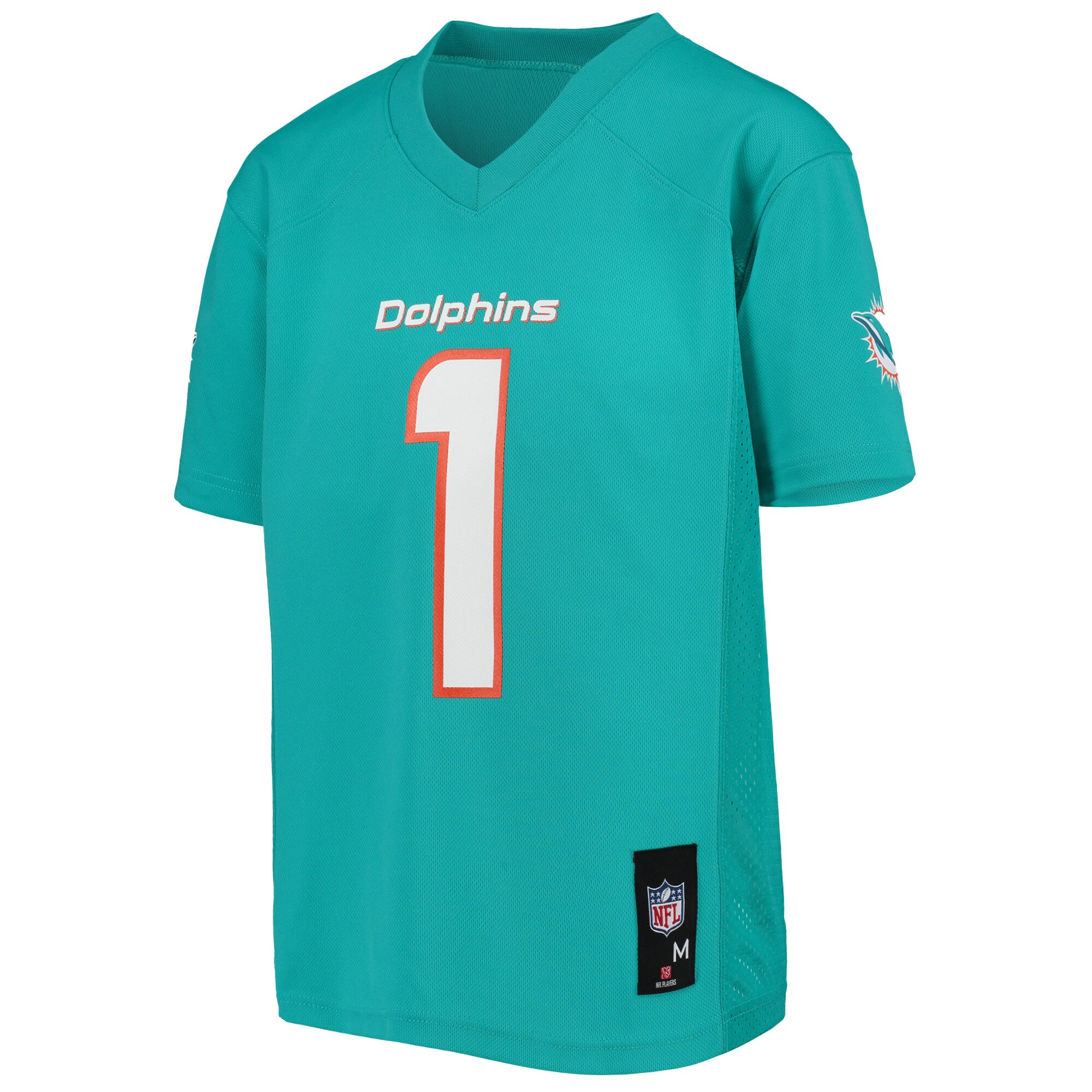Miami Dolphins Tua Tagovailoa Aqua Player NFL Jersey Youth