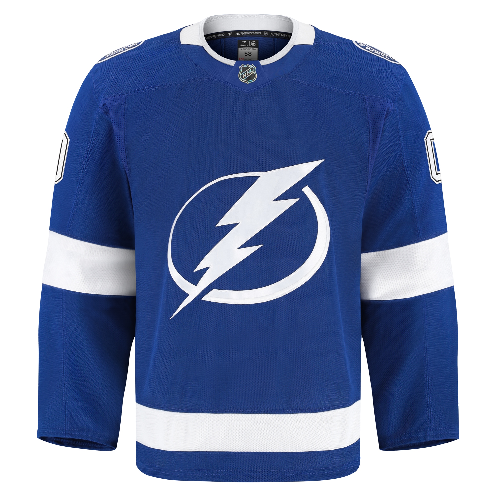 Tampa Bay Lightning Blue Home Pro Custom NHL Jersey Men's