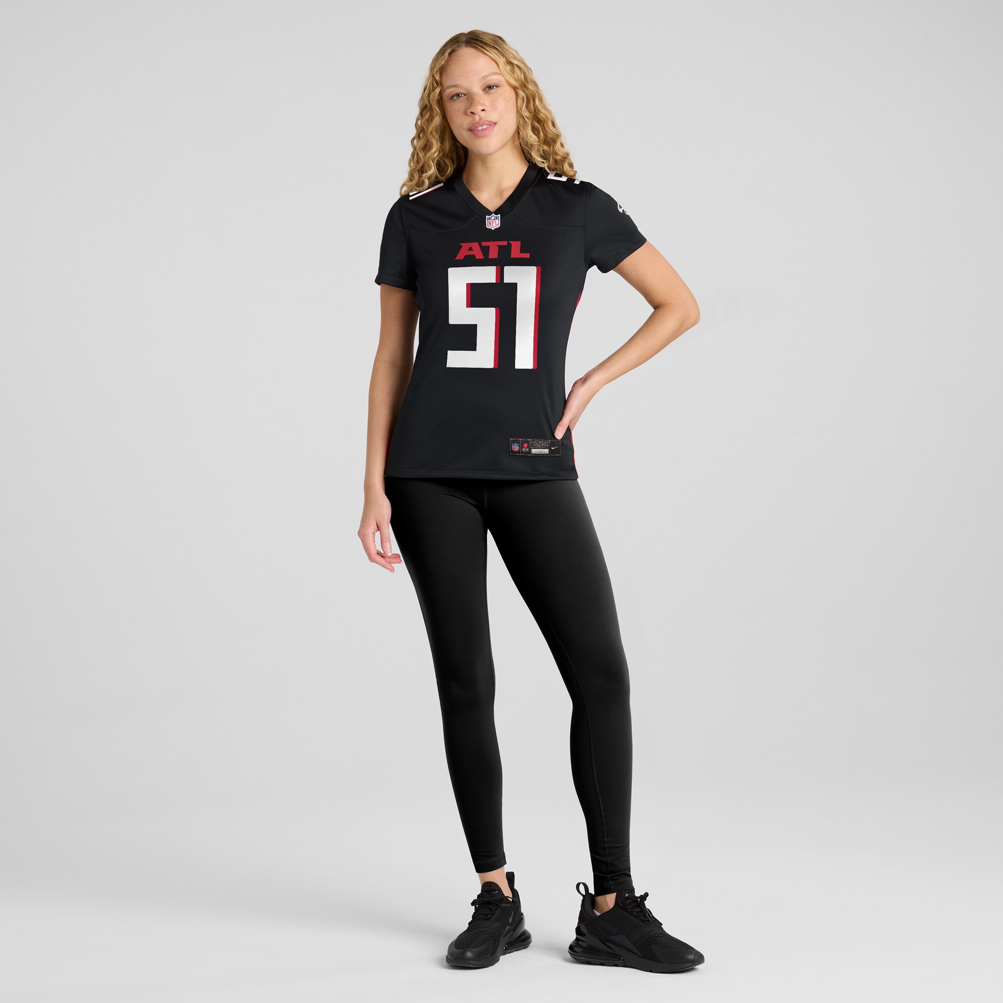 DeAngelo Malone Atlanta Falcons Black Game Player NFL Jersey Women's
