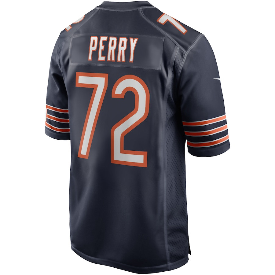 William Perry 72 Chicago Bears Game Retired Navy NFL Jersey Men's