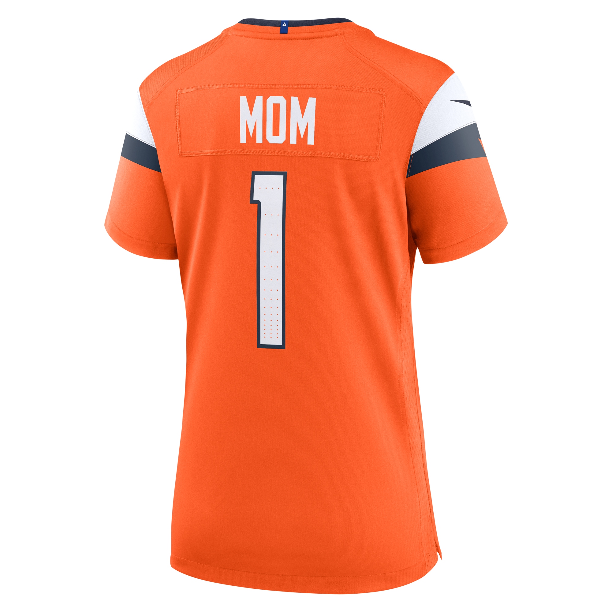 Denver Broncos Orange #1 Mom Game NFL Jersey Women's