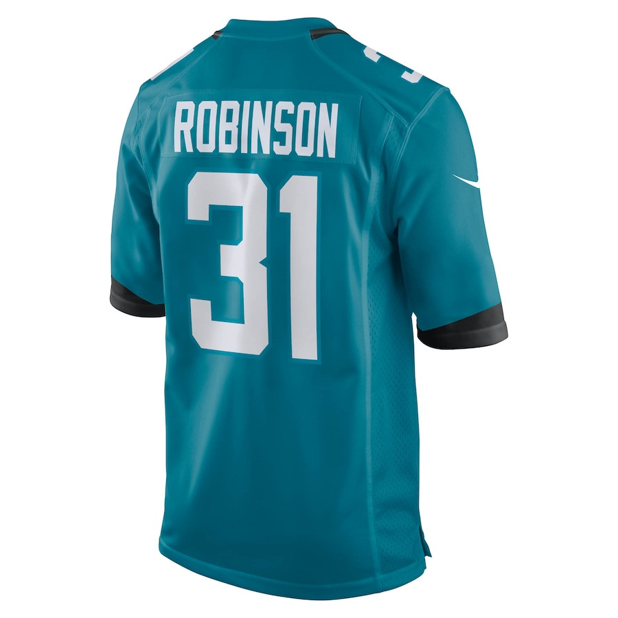 Keilan Robinson 31 Jacksonville Jaguars Team Game Teal NFL Jersey Men's
