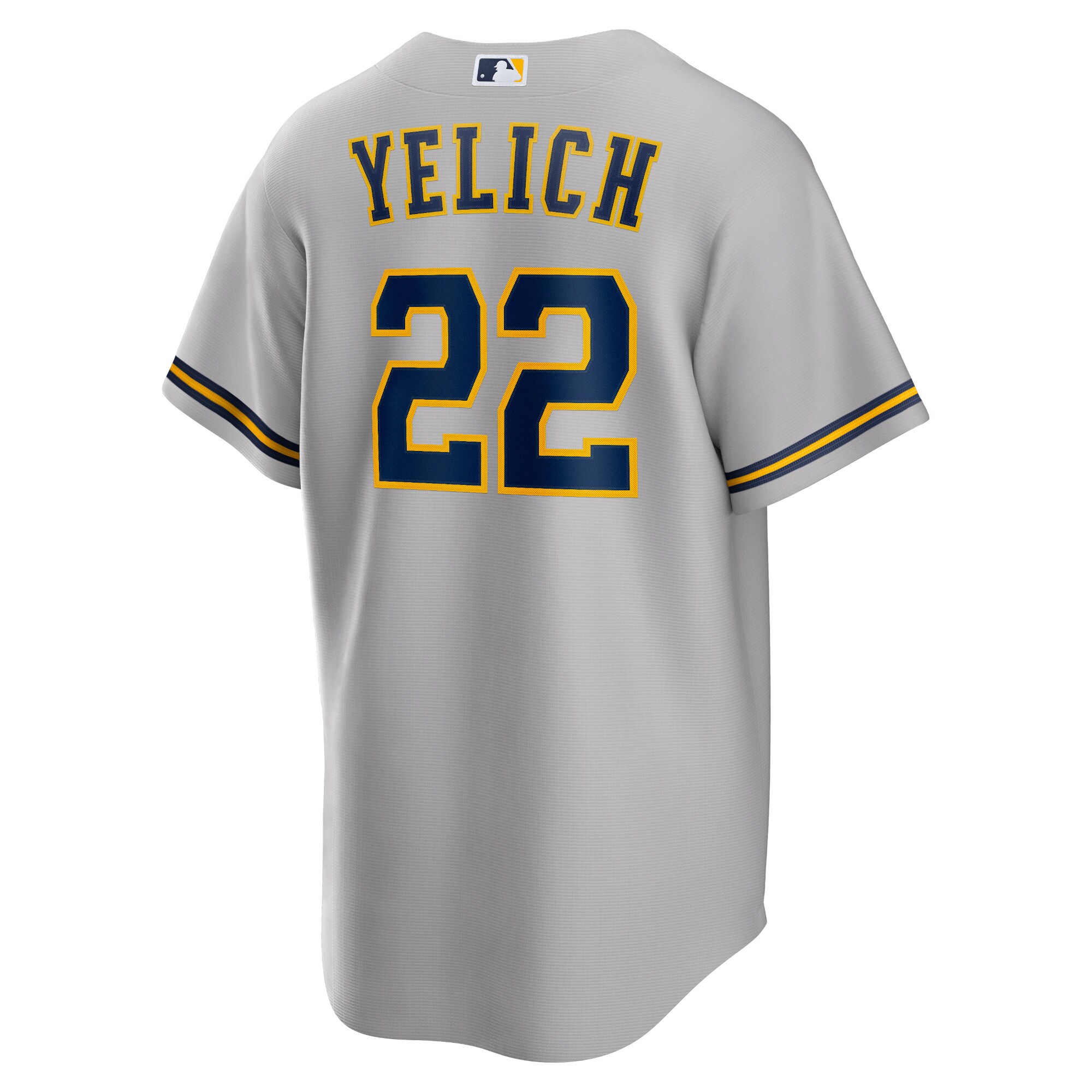 Milwaukee Brewers Christian Yelich Gray Alternate Player MLB Jersey Men's