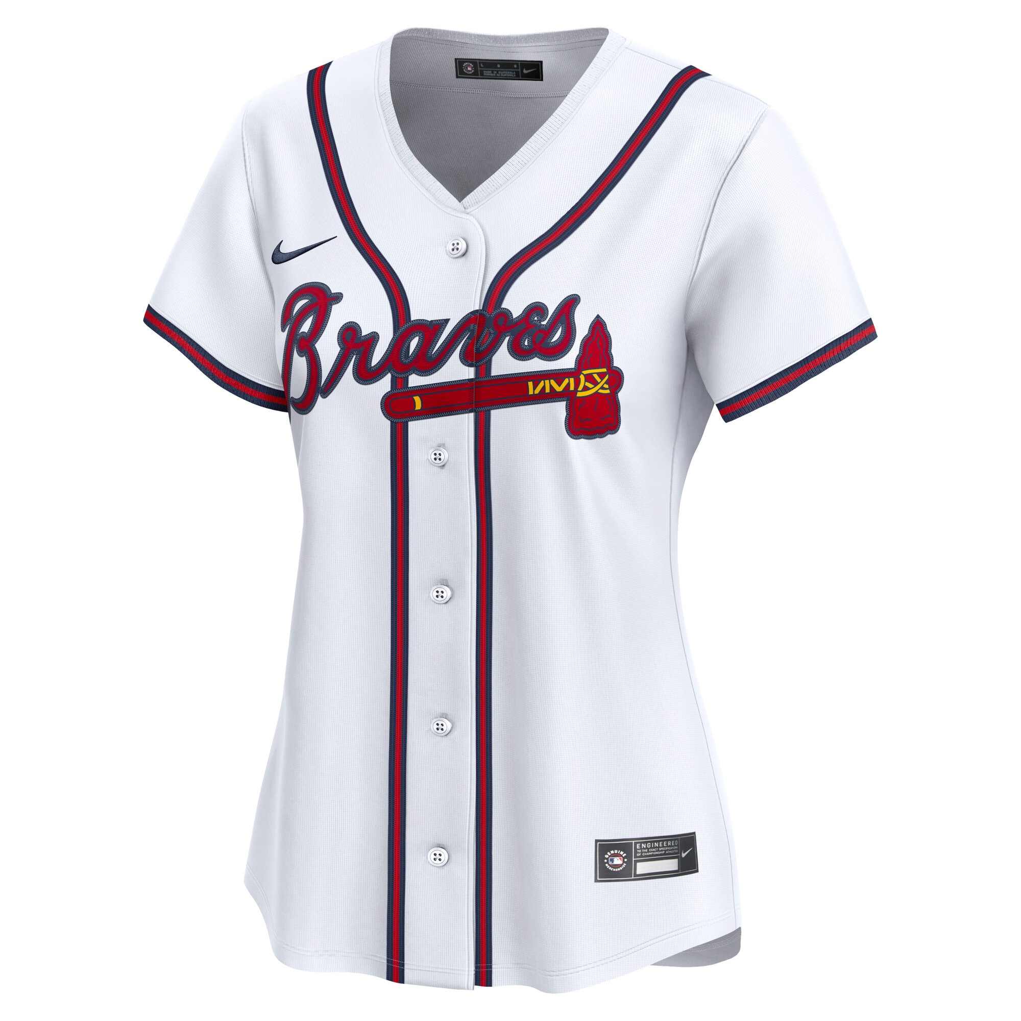 Atlanta Braves Spencer Strider White Home Limited Player MLB Jersey Women's