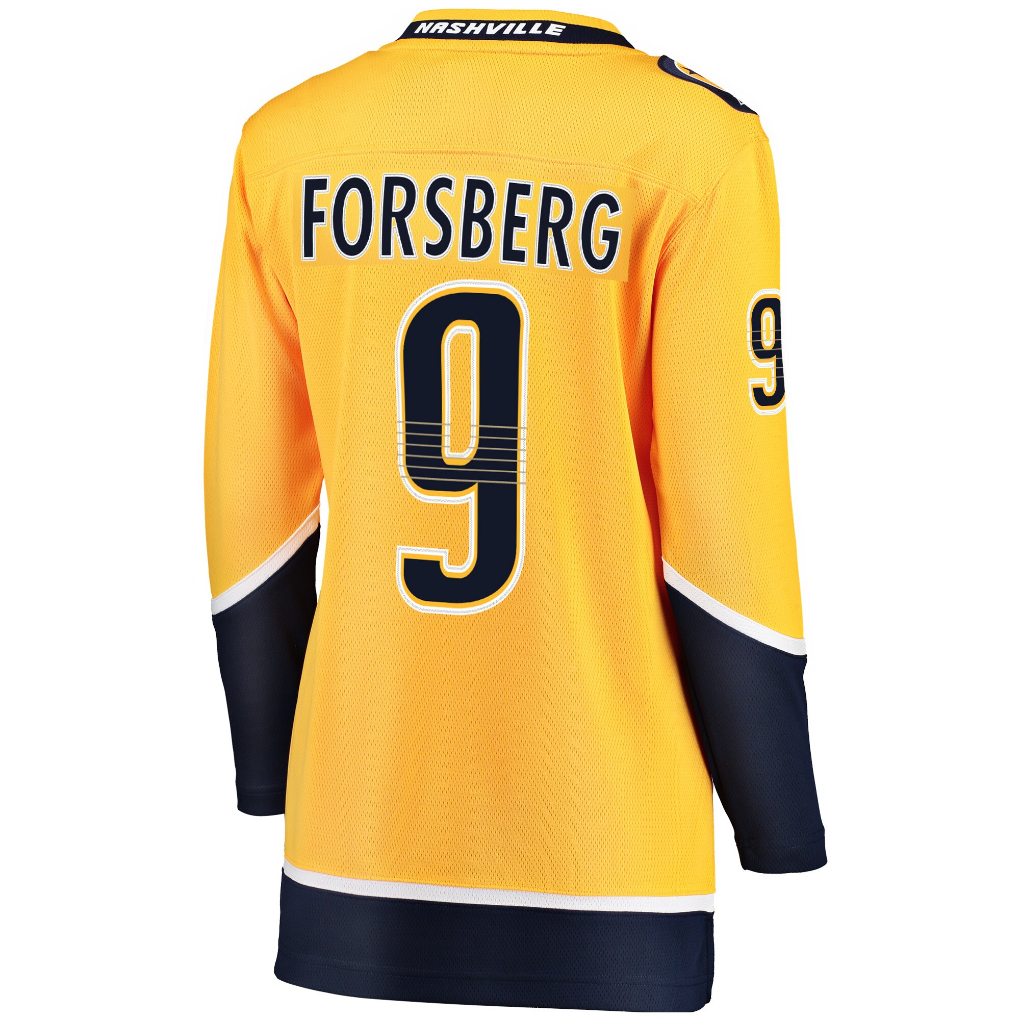 Nashville Predators Filip Forsberg Gold Breakaway Player NHL Jersey Women's