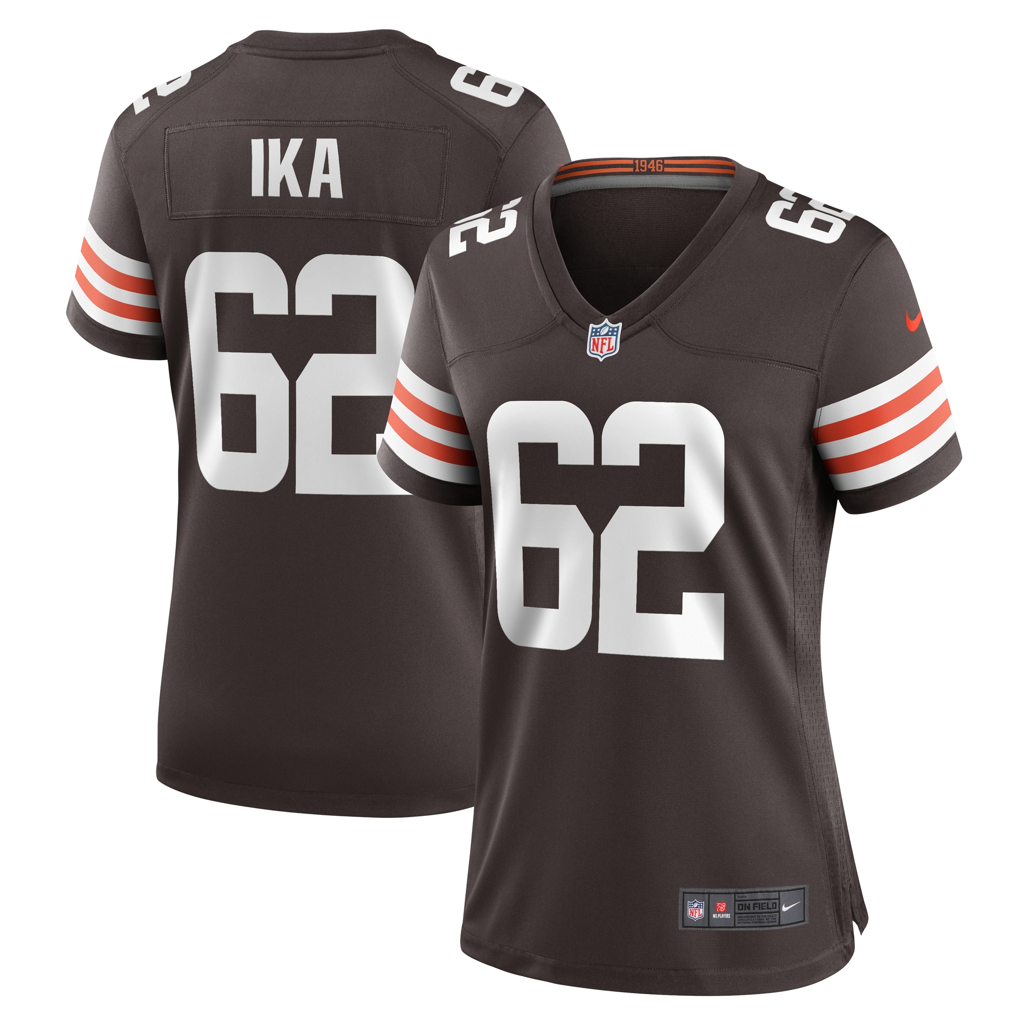 Cleveland Browns Siaki Ika Brown Team Game NFL Jersey Women's