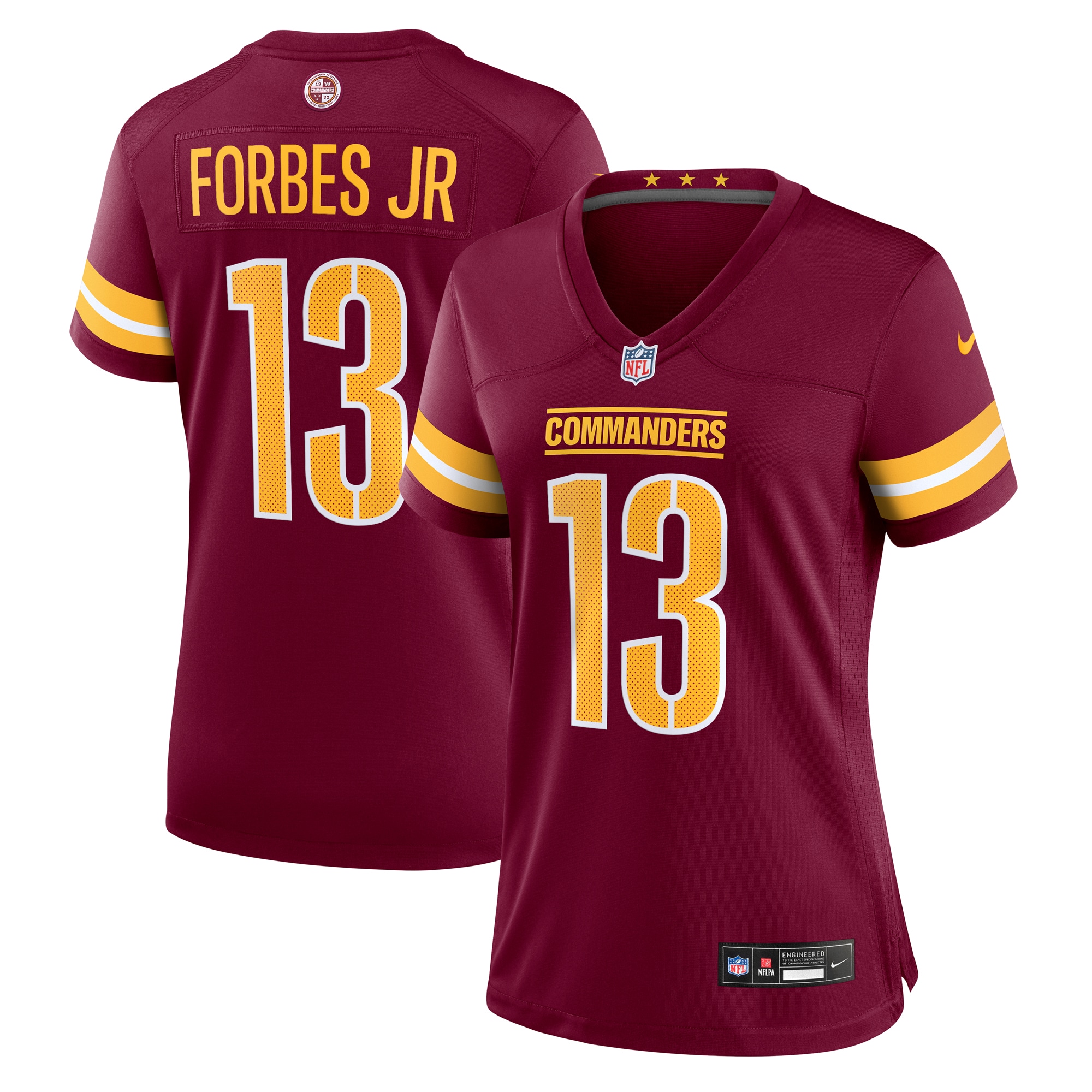Washington Commanders Emmanuel Forbes Jr. Burgundy Game NFL Jersey Women's