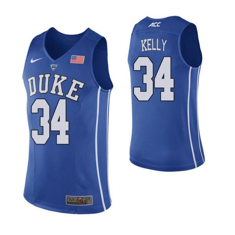 34 Ryan Kelly Blue Elite Duke Blue Devils NCAA Jersey Men's