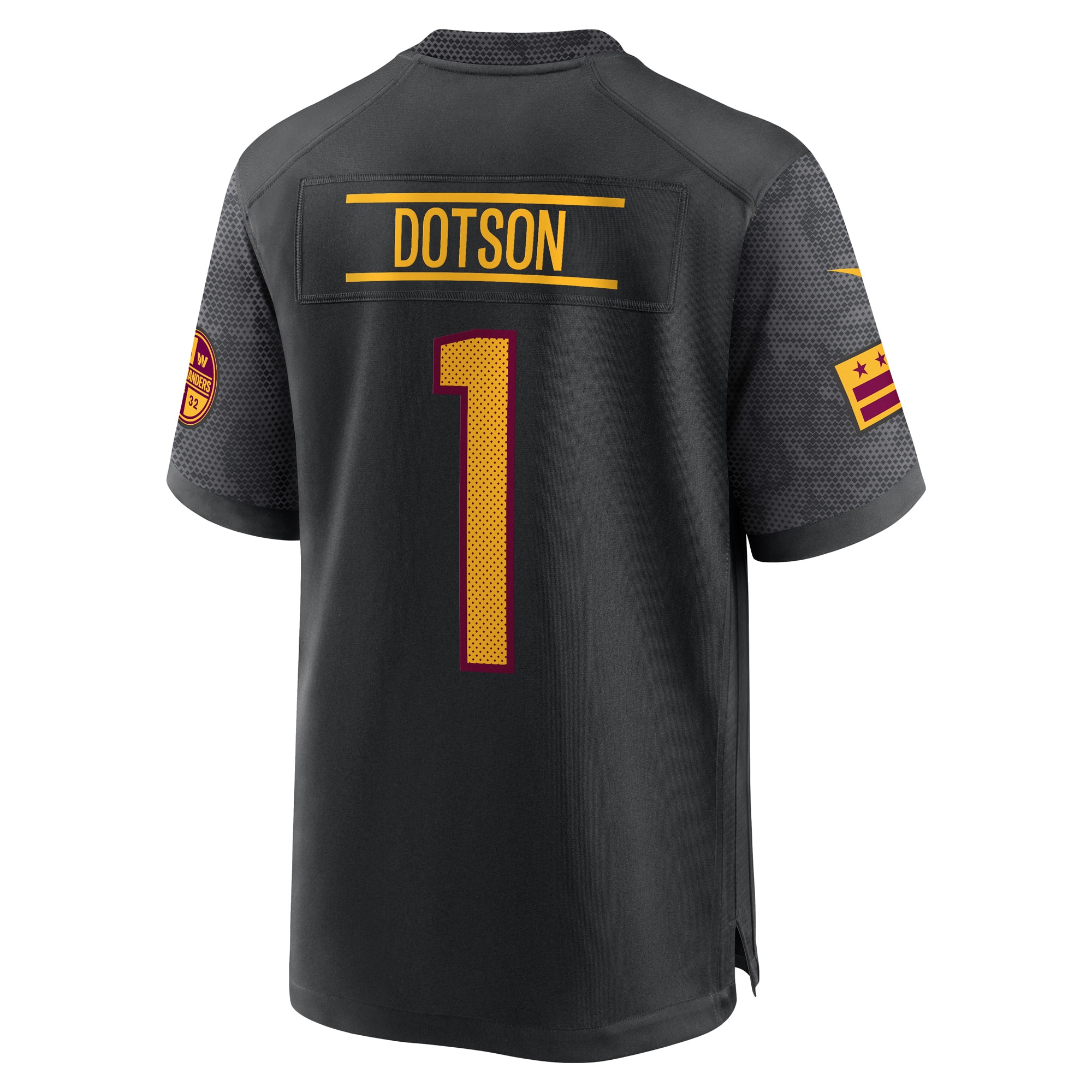 Washington Commanders Jahan Dotson Black Alternate Game NFL Jersey Men's