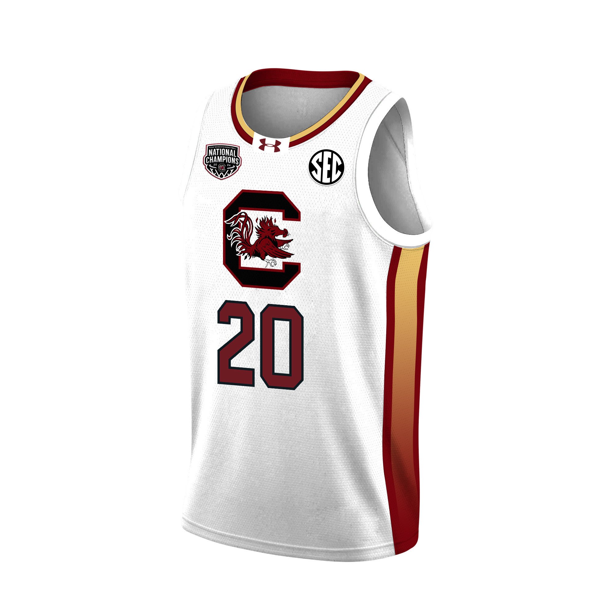 Sania Feagin 20 South Carolina 2024 National Champions Patch Unisex NCAA Jersey Unisex