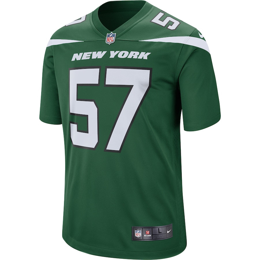 C.J. Mosley 57 New York Jets Game Gotham Green NFL Jersey Men's