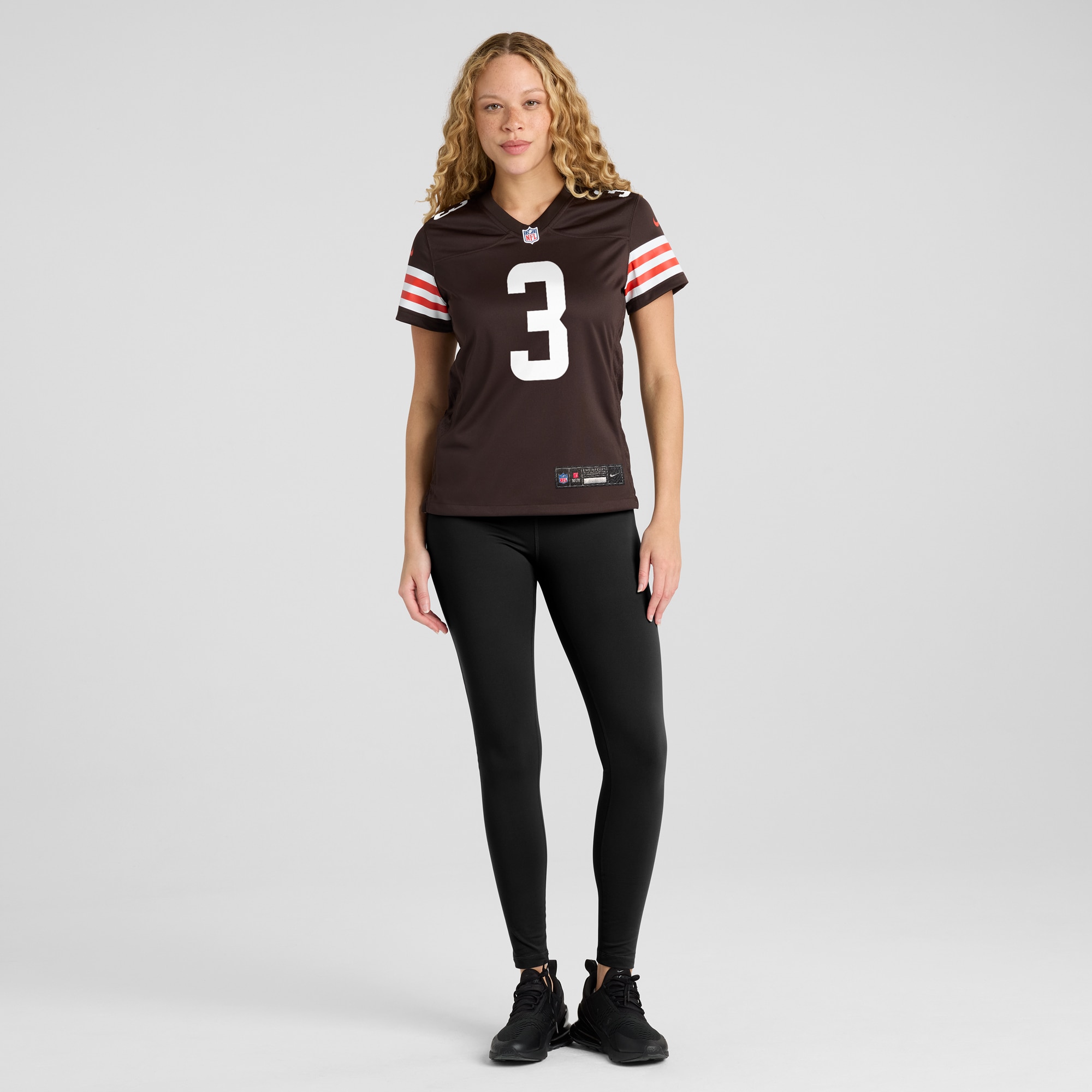 Cleveland Browns Marquise Goodwin Brown Game NFL Jersey Women's
