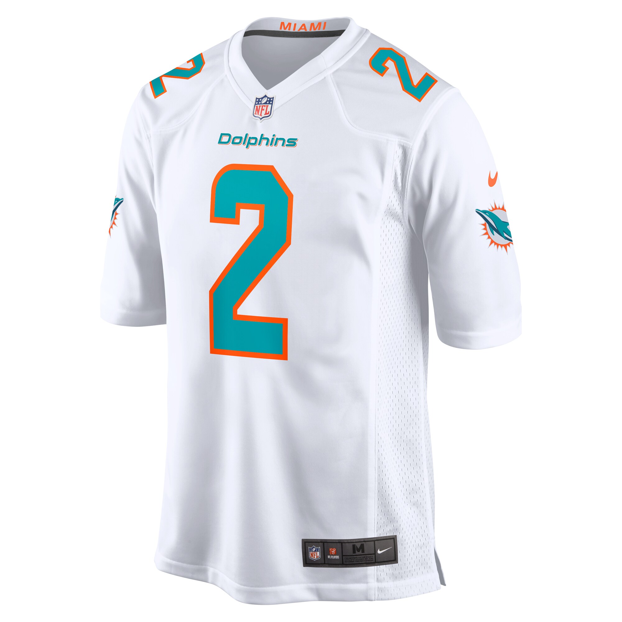 Miami Dolphins Bradley Chubb White Game Player NFL Jersey Men's