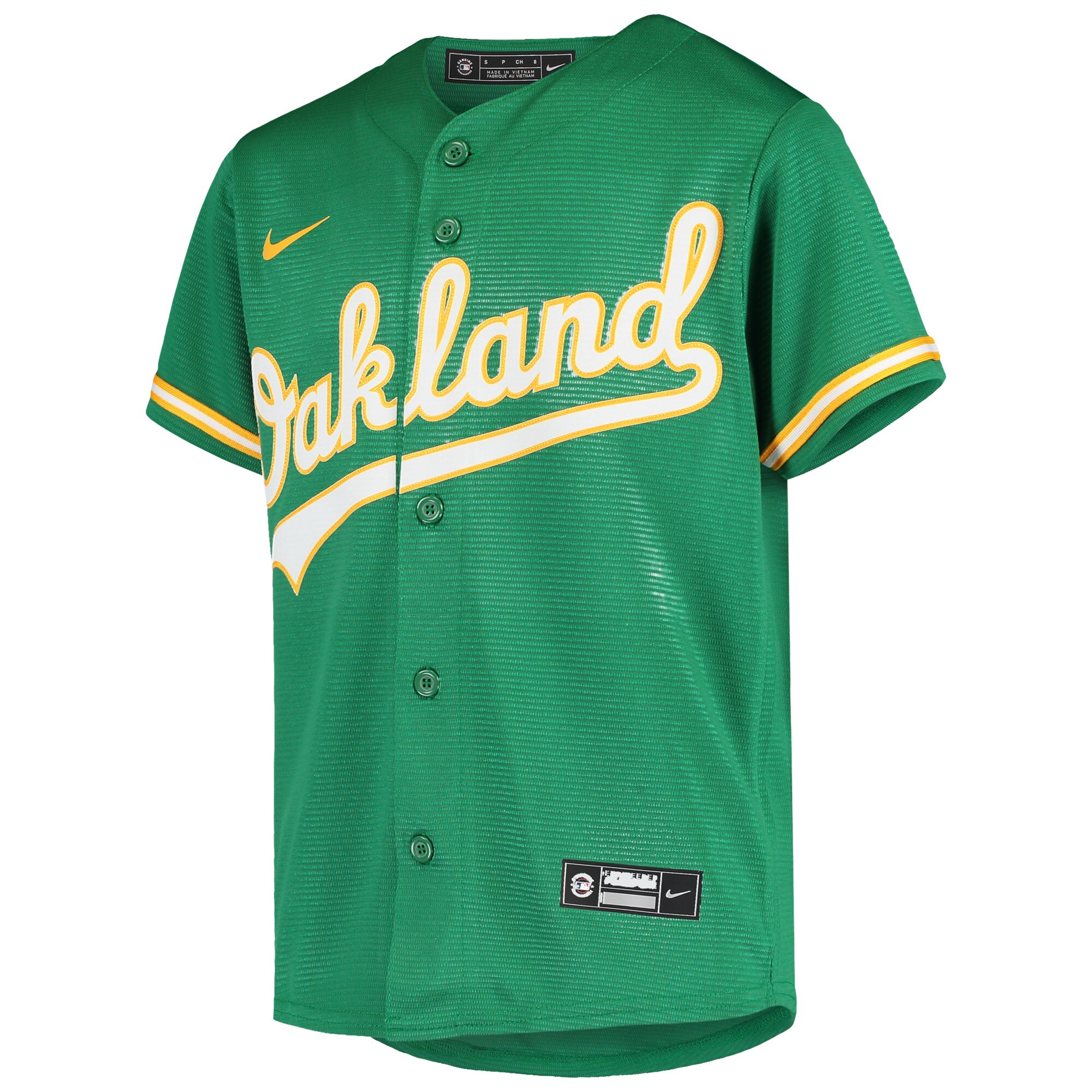 Oakland Athletics Khris Davis Green Alternate MLB Jersey Youth