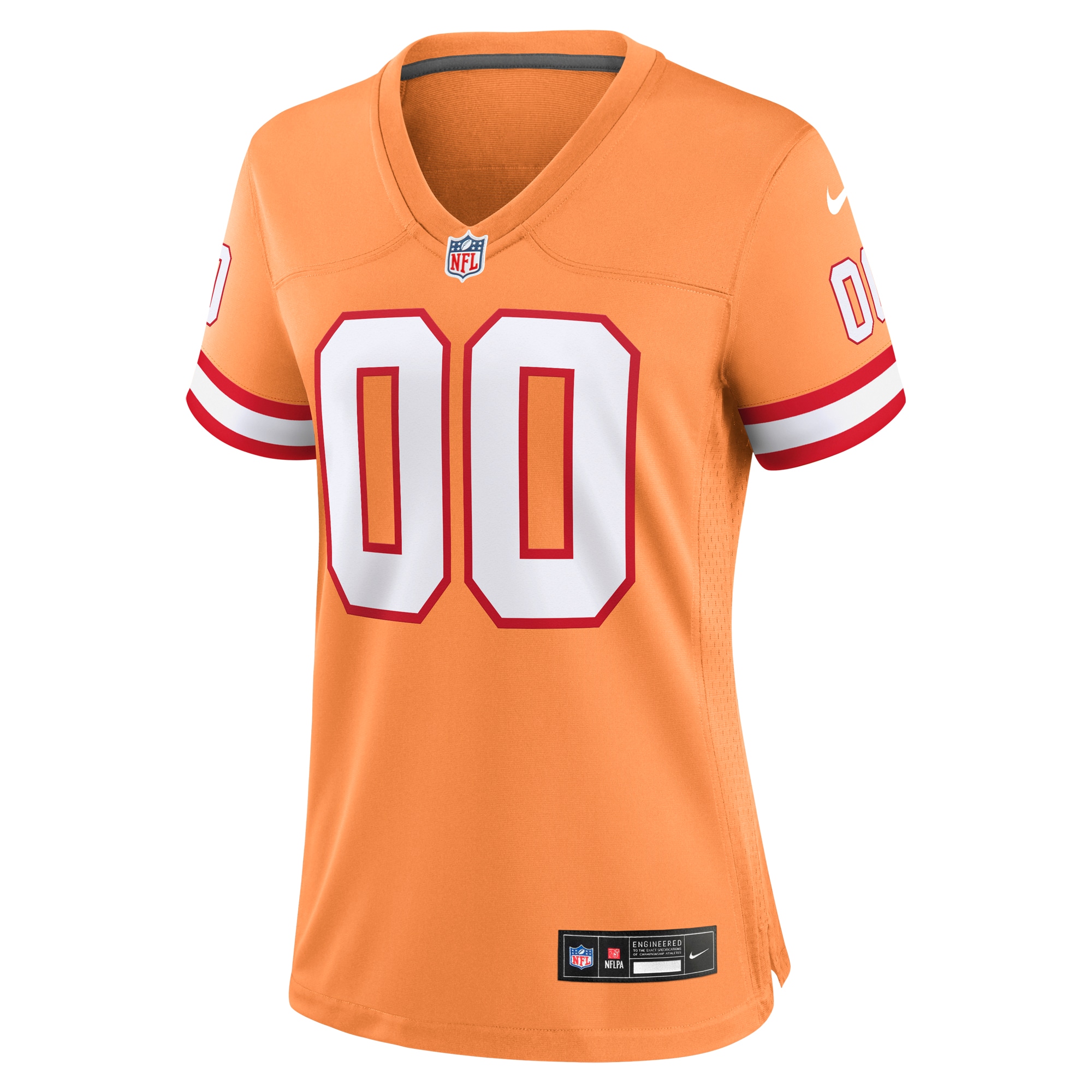 Tampa Bay Buccaneers Orange Custom Throwback Game NFL Jersey Women's