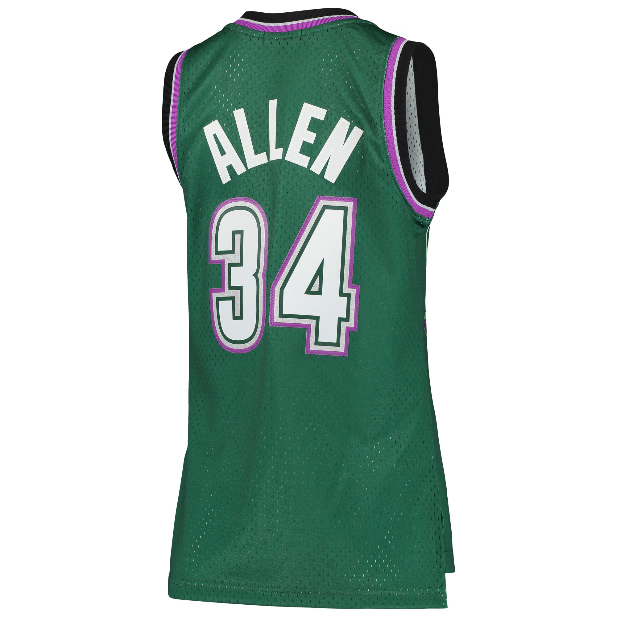 Mitchell Ness Ray Allen Green Milwaukee Bucks 1996-97 Hardwood Classics Swingman NBA Jersey Women's