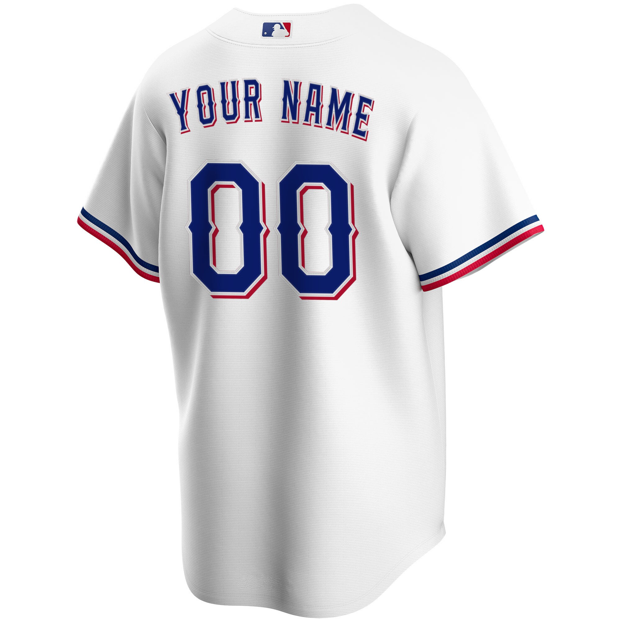 Texas Rangers White Home Custom MLB Jersey Men's