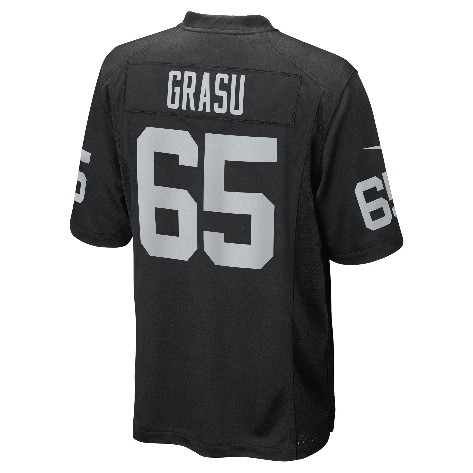 Las Vegas Raiders Hroniss Grasu Black Game Player NFL Jersey Men's