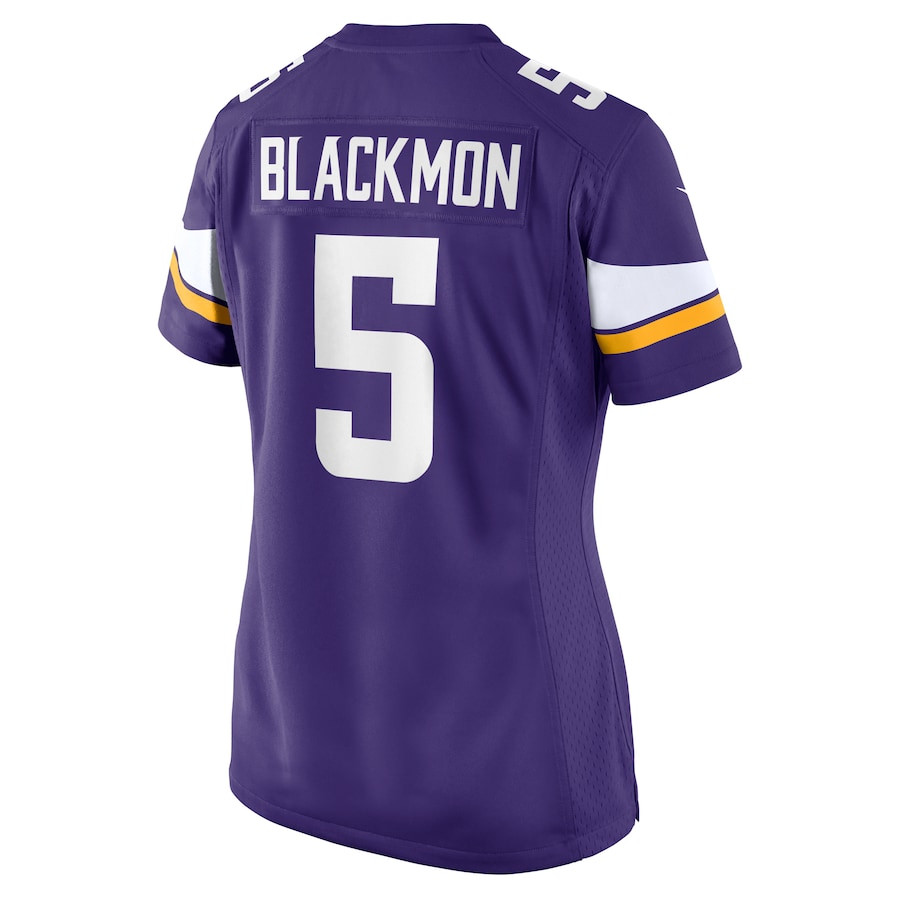 Mekhi Blackmon 5 Minnesota Vikings Game Purple NFL Jersey Women's