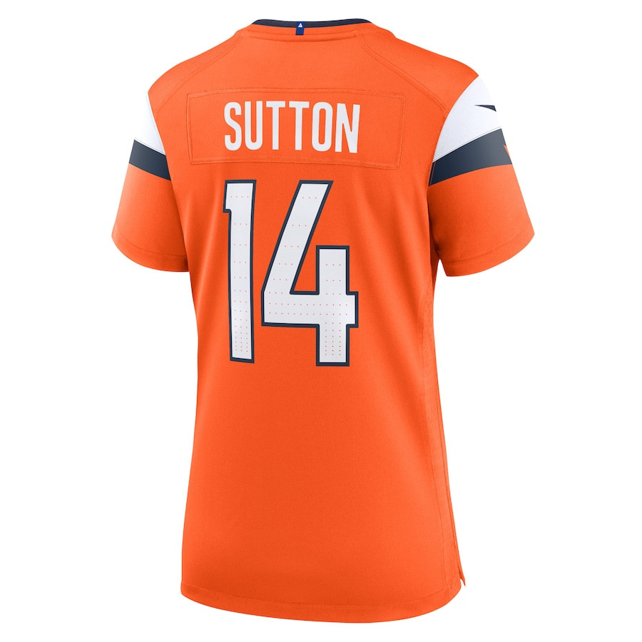 Courtland Sutton 14 Denver Broncos Game Orange NFL Jersey Women's