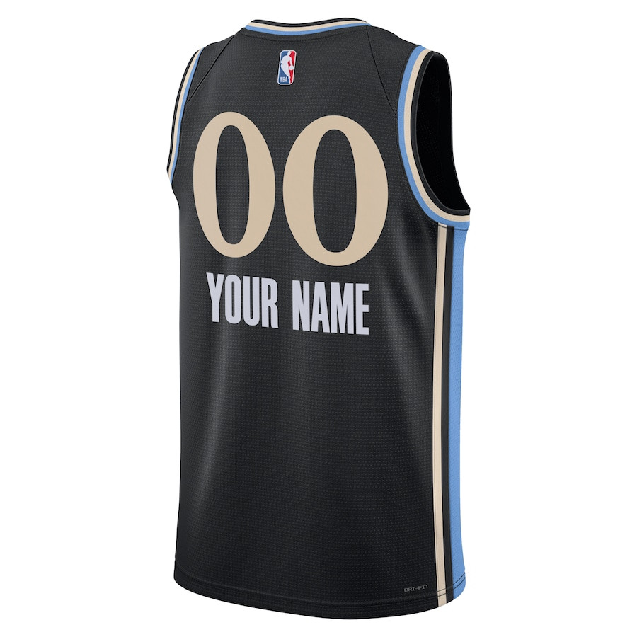 Atlanta Hawks 2023/24 Swingman Custom City Edition Black NBA Jersey Men's