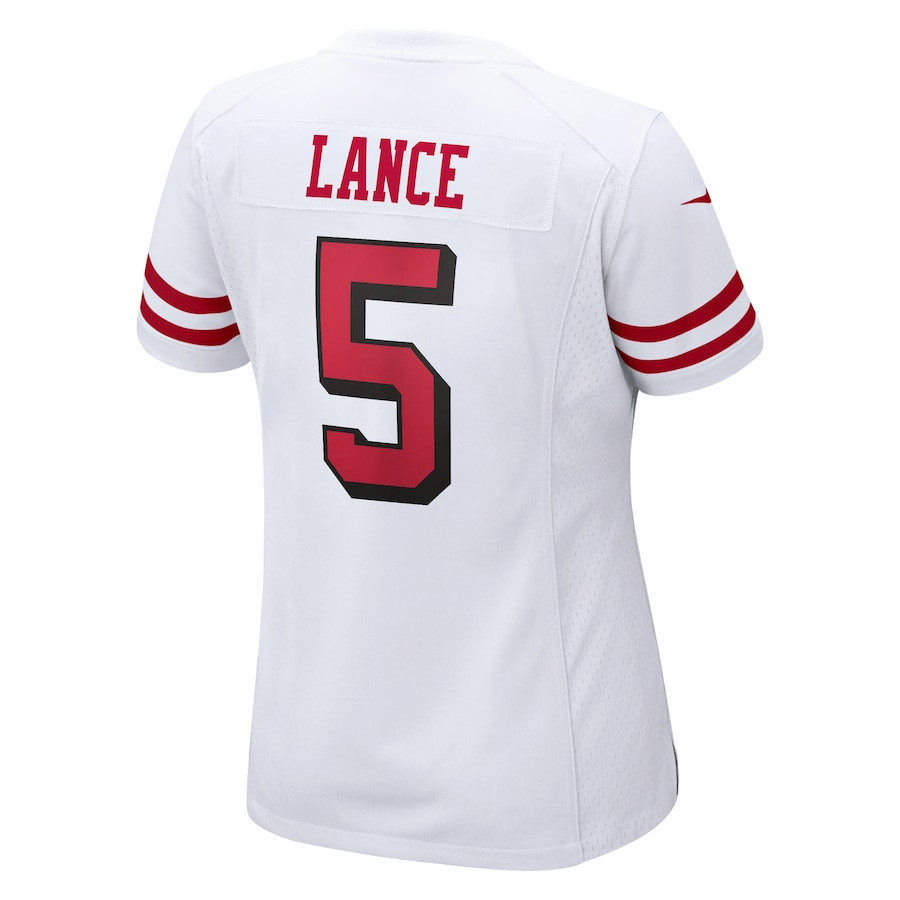 Trey Lance 5 San Francisco 49ers White NFL Jersey Women's