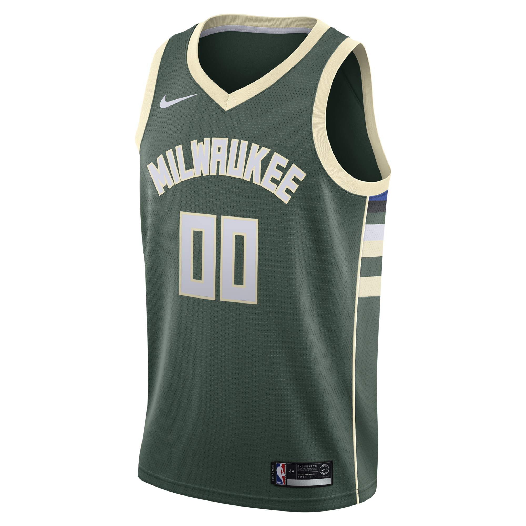 Milwaukee Bucks Icon Swingman Custom NBA Jersey Youth