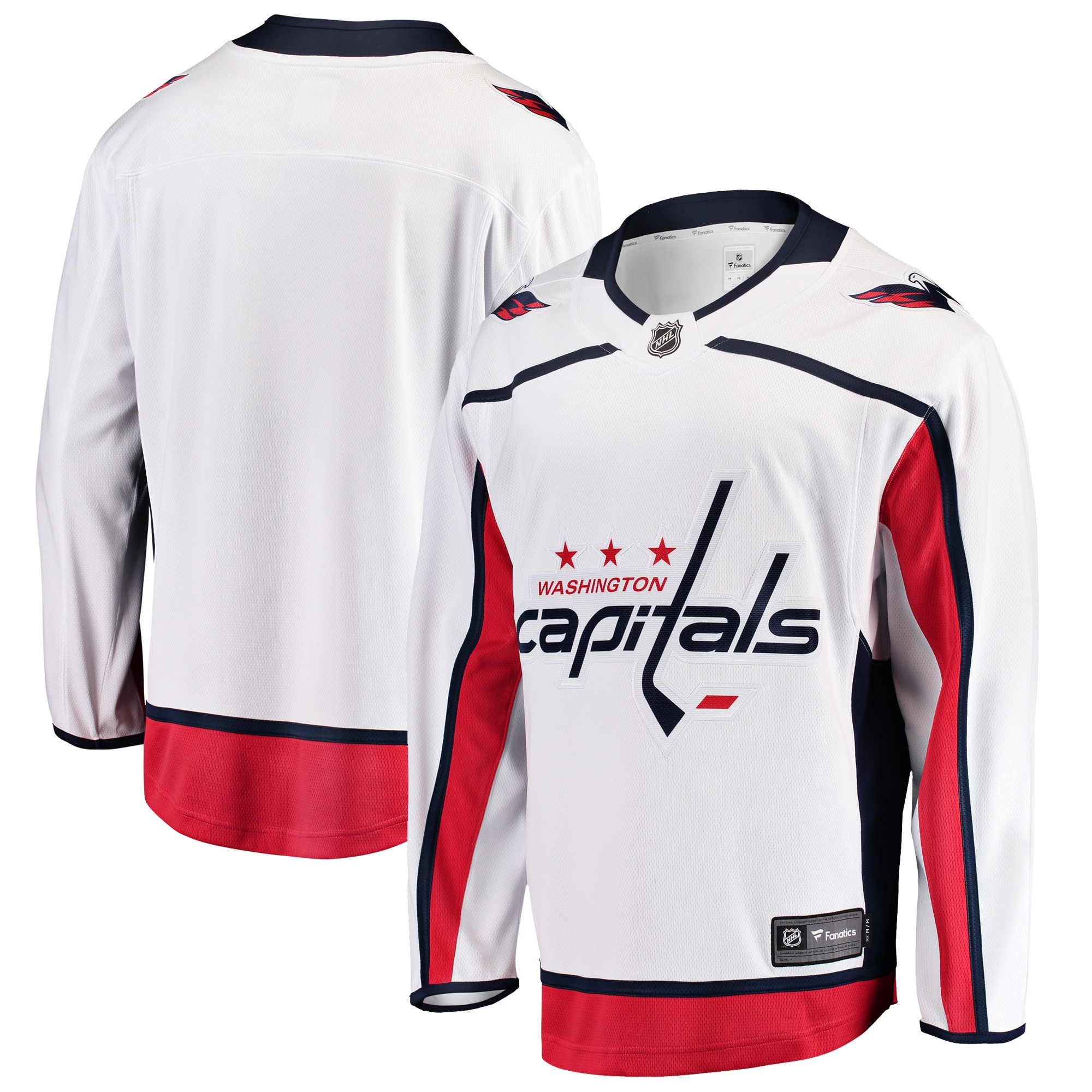 Washington Capitals White Breakaway Away NHL Jersey Men's