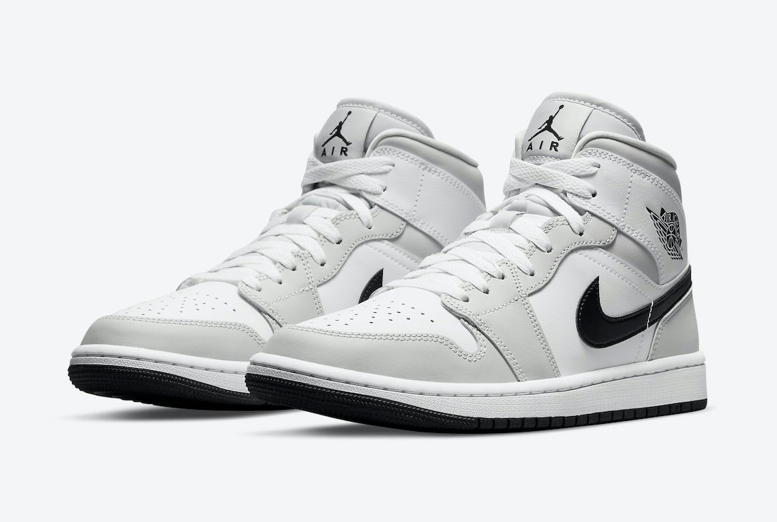 Wmns Air Jordan 1 Mid Light Smoke Grey BQ6472-015